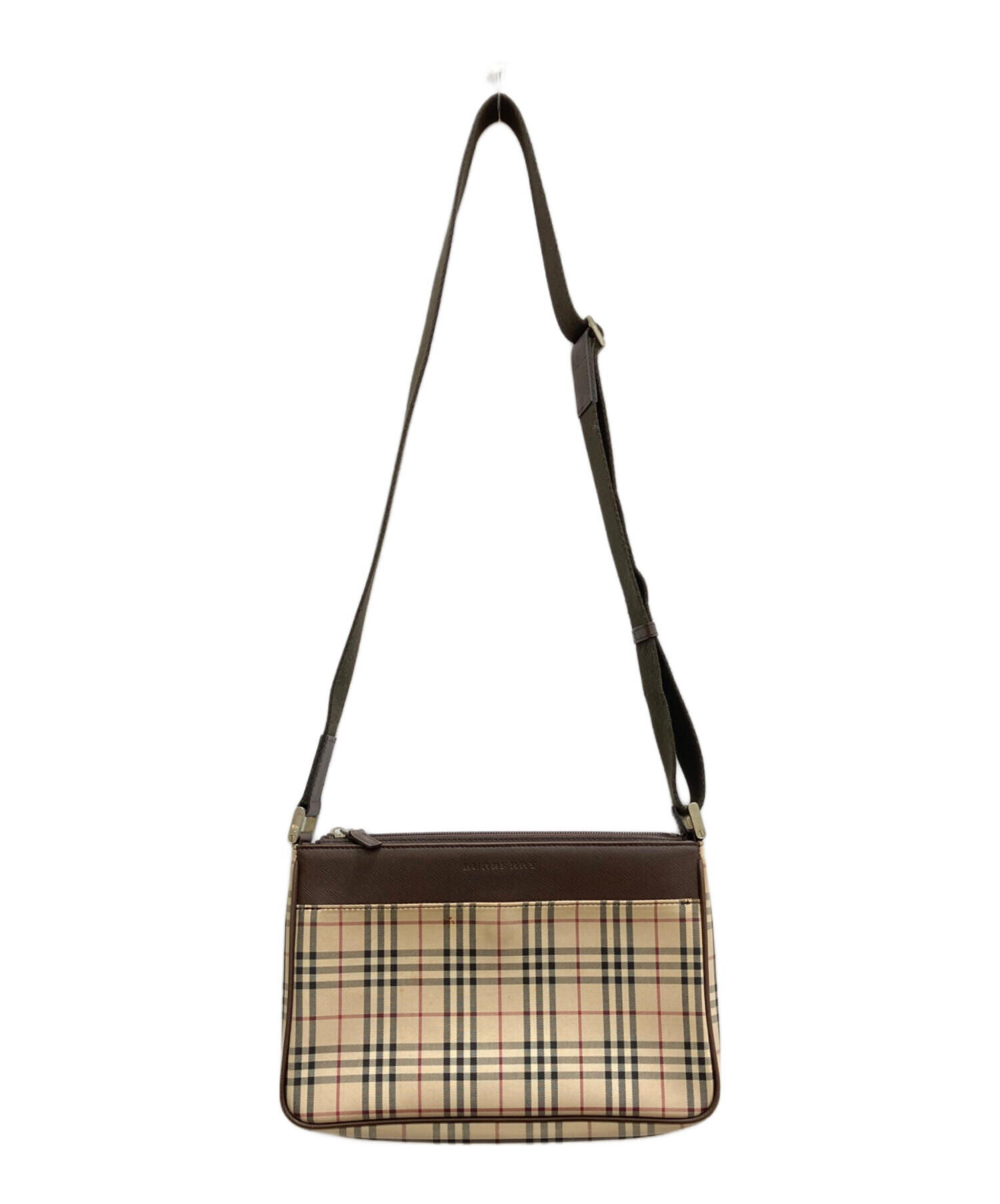 中古・古着通販】BURBERRY (バーバリー) ノバチェックショルダーバッグ