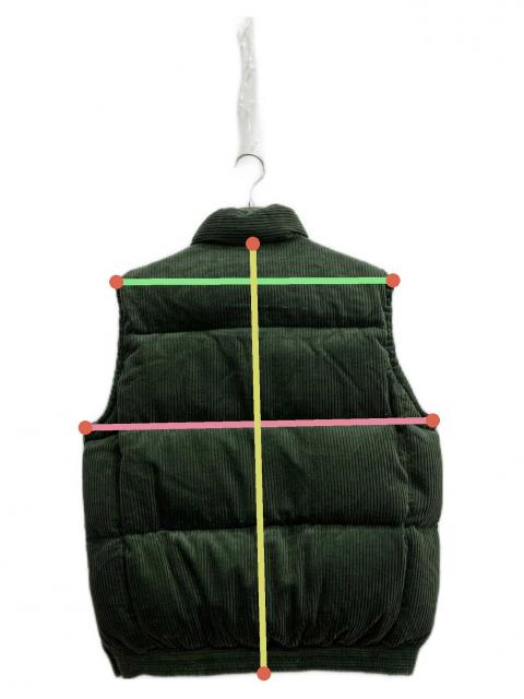 中古・古着通販】sacai (サカイ) Corduroy Puffer Vest グリーン