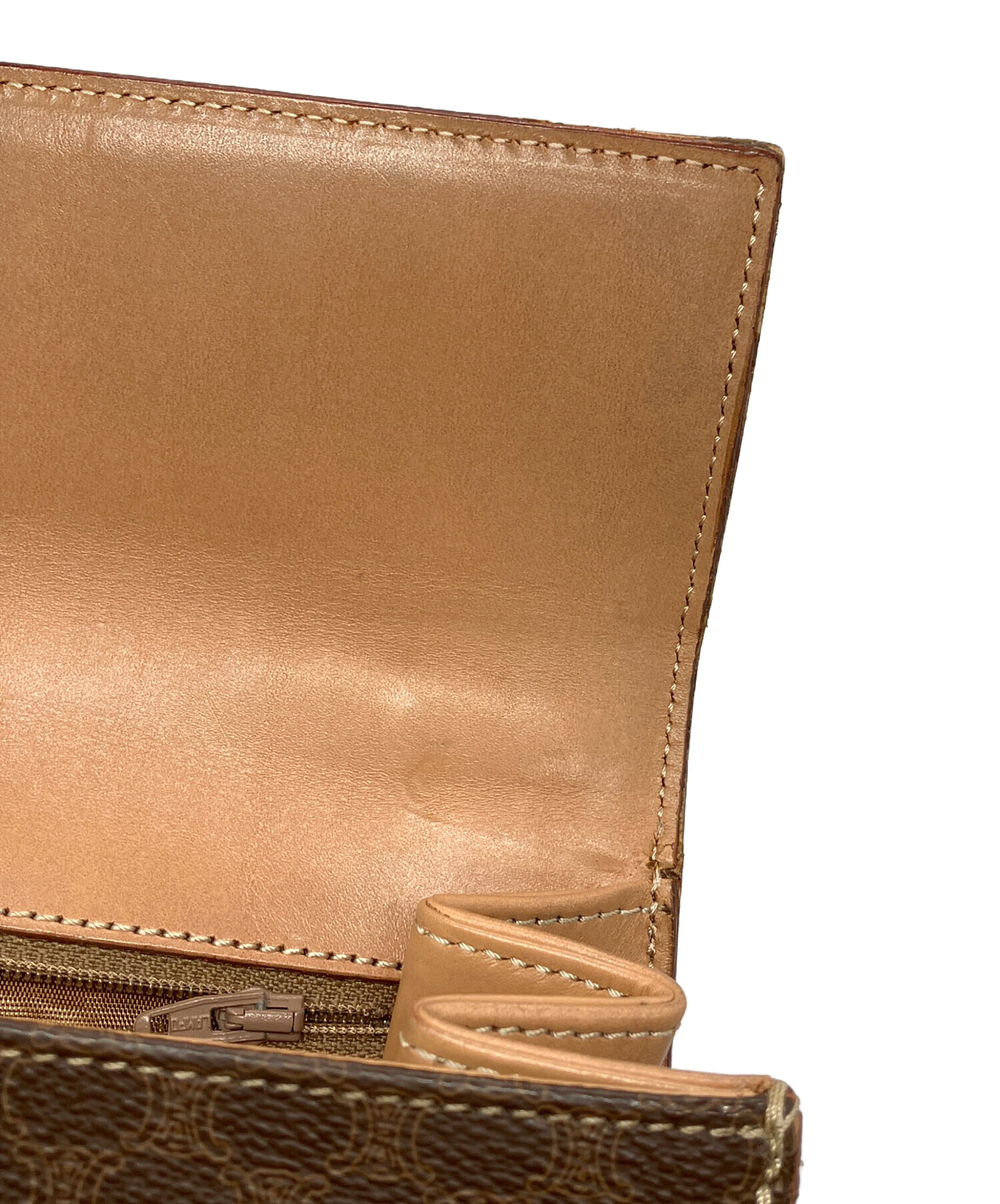 中古・古着通販】CELINE (セリーヌ) マカダム柄ハンドバッグ ベージュ