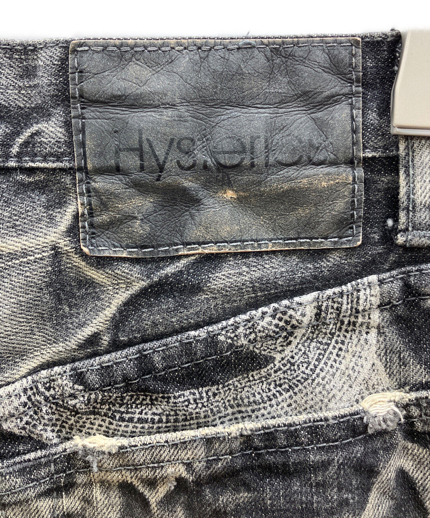中古・古着通販】hysterics (ヒステリックス) スネーク柄デニムミニ
