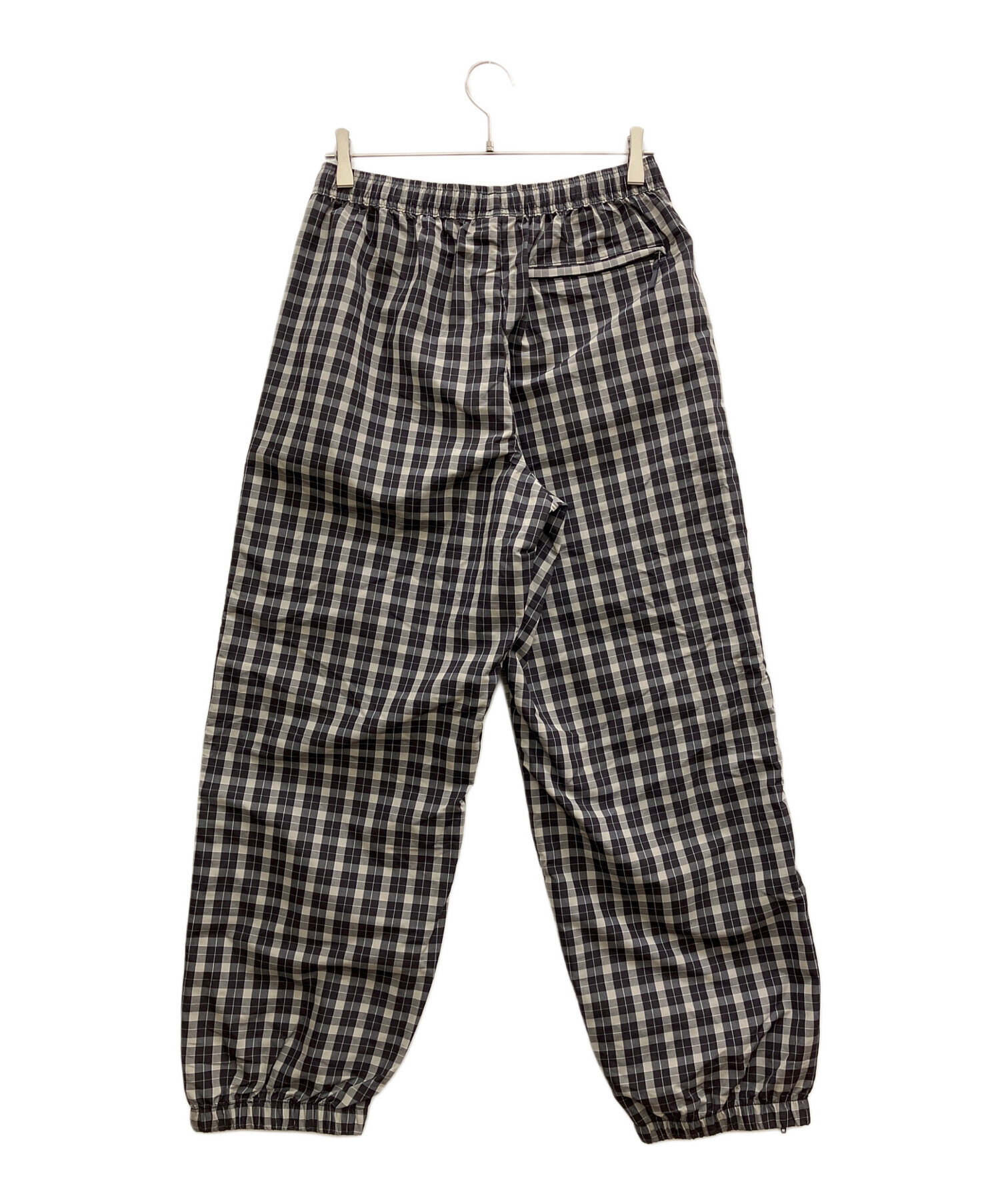 中古・古着通販】SUPREME (シュプリーム) PLAID WARM UP PANTS グレー