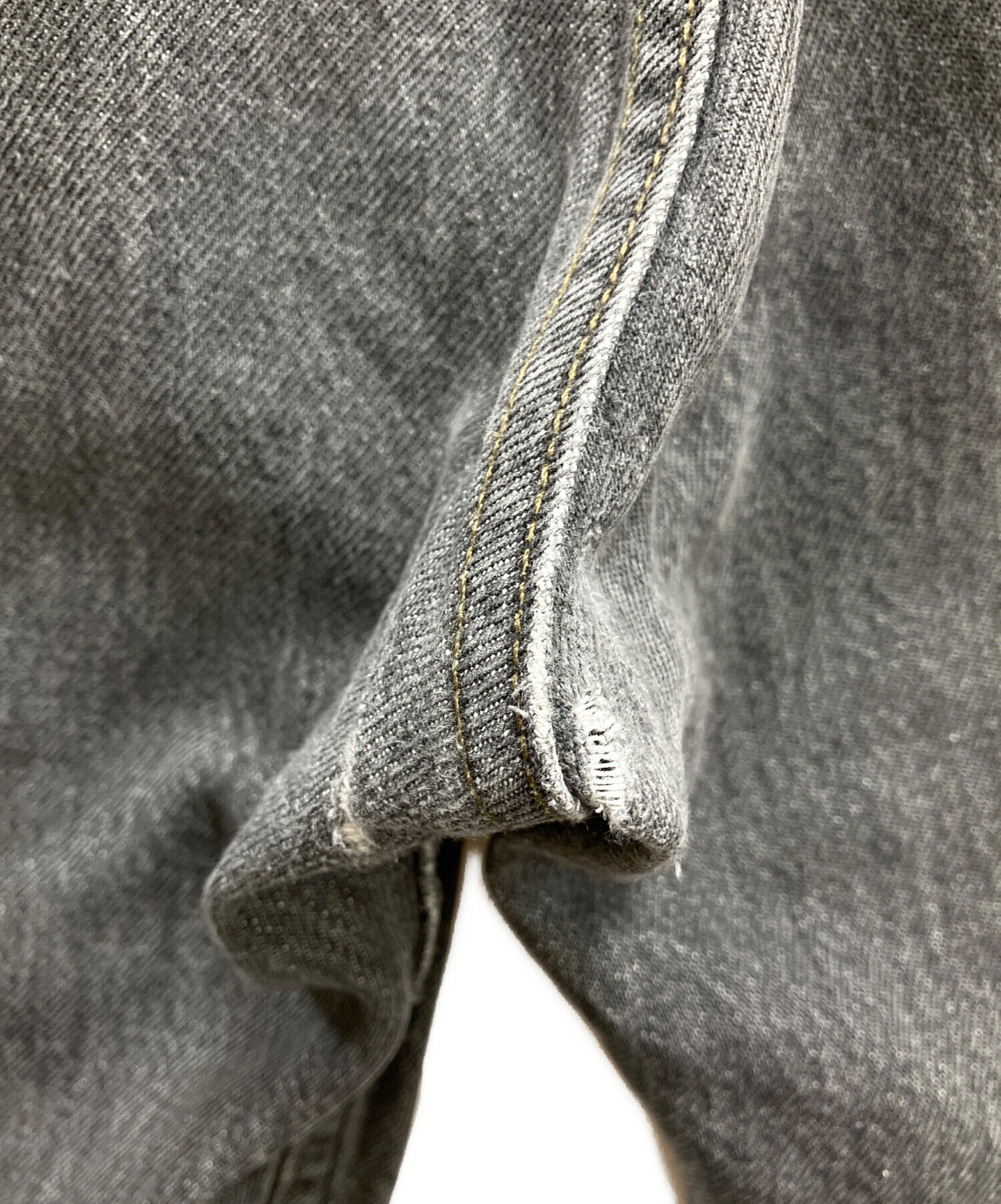 中古・古着通販】LEVI'S (リーバイス) 501先染めデニムパンツ ブラック
