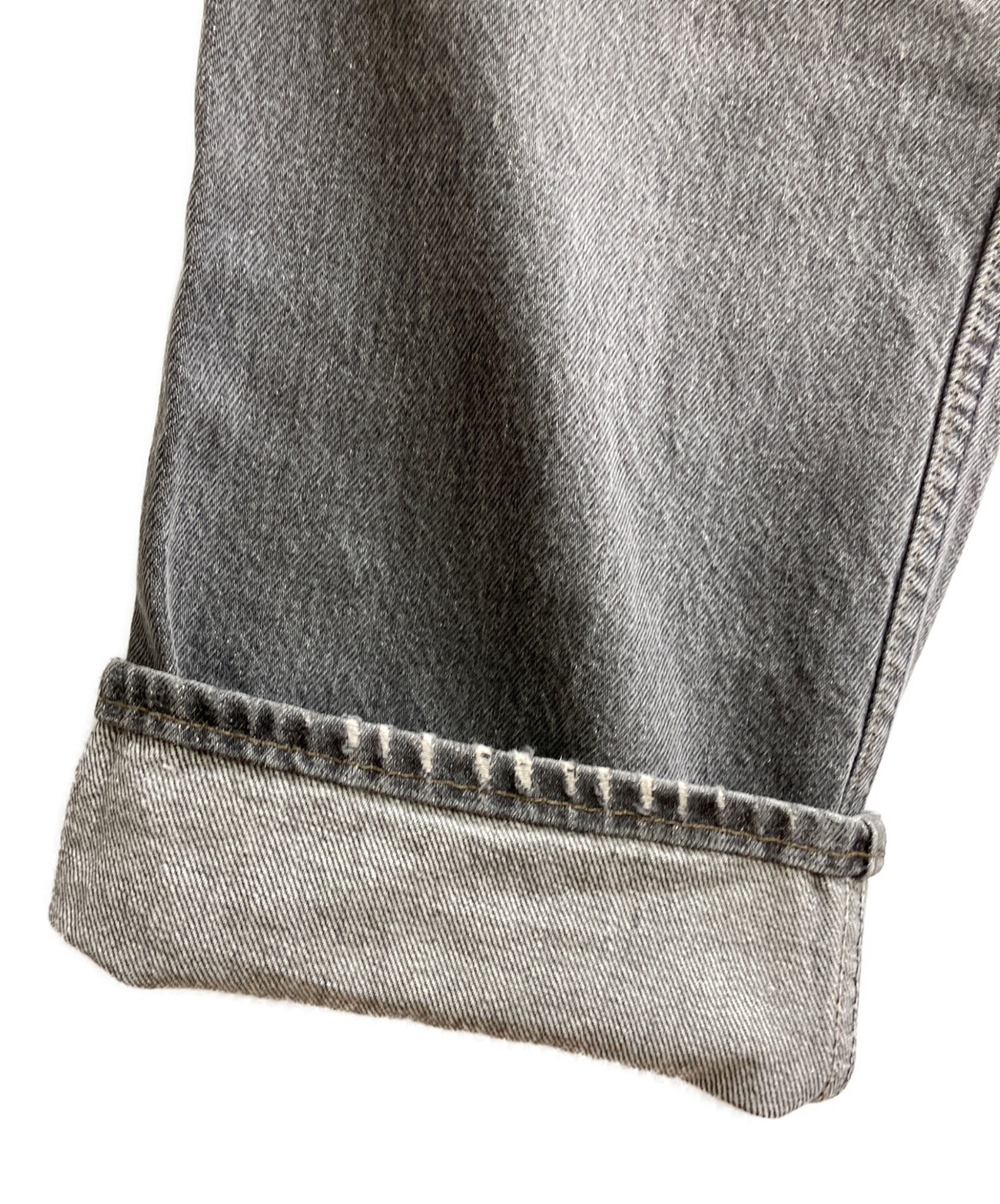 中古・古着通販】LEVI'S (リーバイス) 501先染めデニムパンツ ブラック