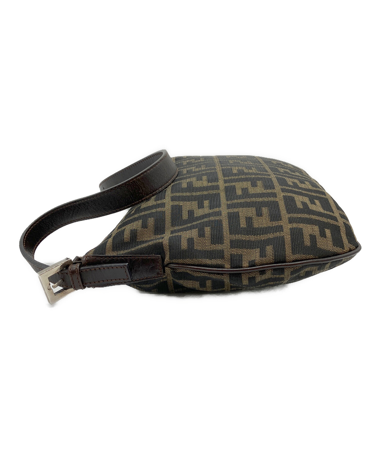 ★FENDI フェンディ ズッカ柄 ワンショルダーバッグ ブラウン ヴィンテージ 中古・古着通販】FENDI (フェンディ) ズッカ柄ワンショルダーバッグ