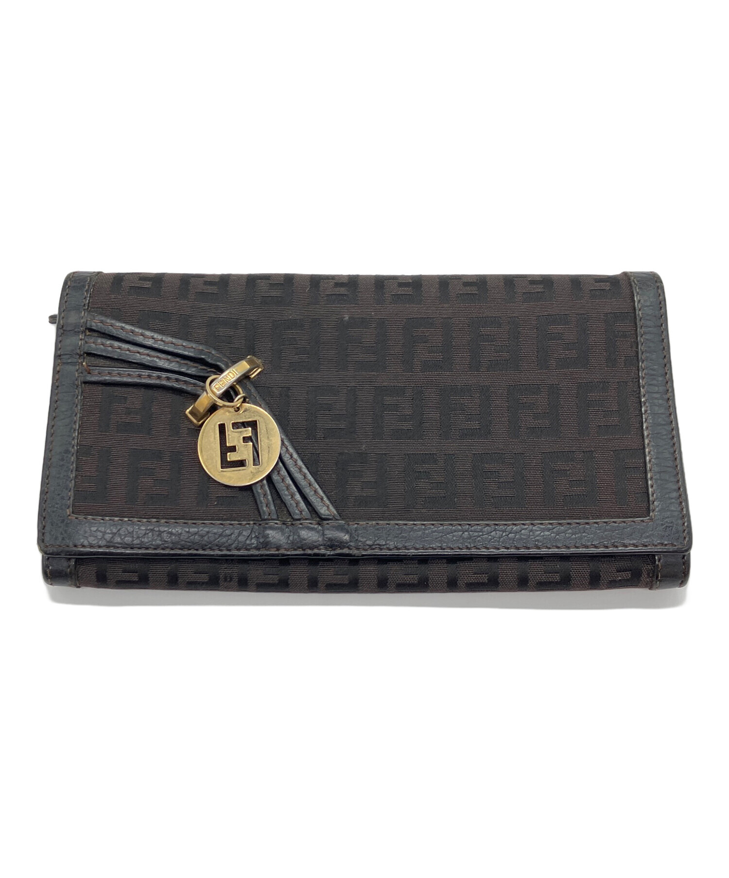 中古・古着通販】FENDI (フェンディ) ズッカ柄絵ロングウォレット