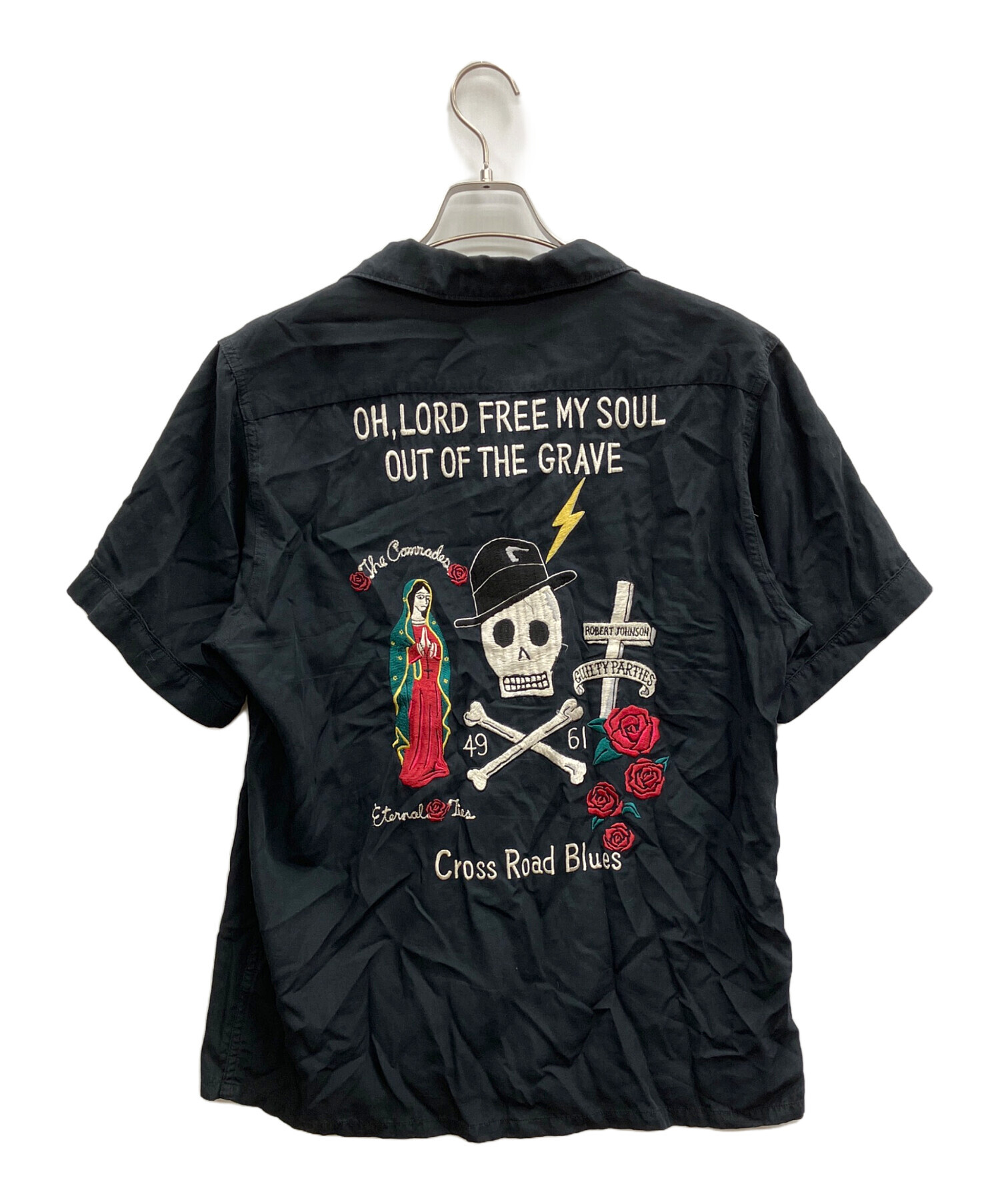 中古・古着通販】WACKO MARIA RUDEES (ワコマリア) スカル刺繍レーヨン