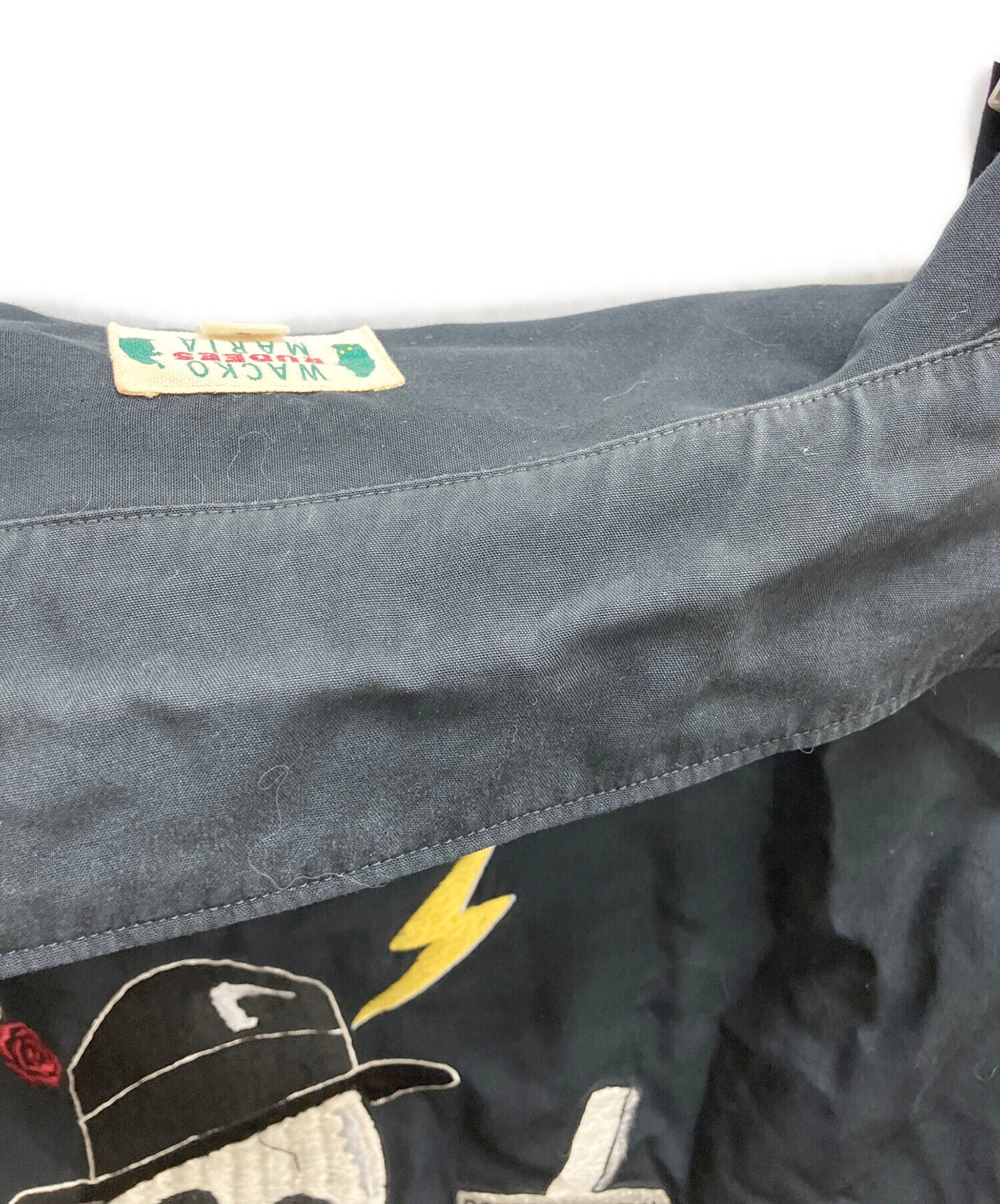 中古・古着通販】WACKO MARIA RUDEES (ワコマリア) スカル刺繍レーヨン