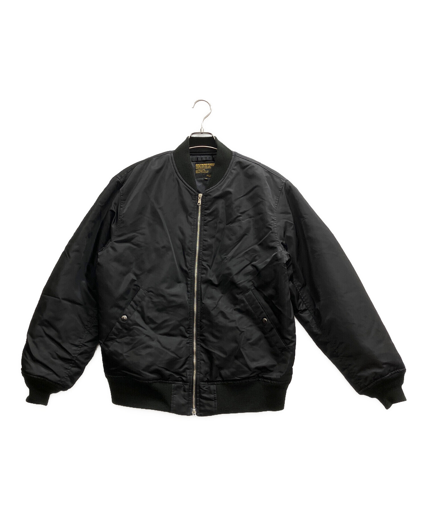【値下】美品　BEAUTY&YOUTH別注 AVIREX MA-1 黒 40 中古・古着通販】BEAUTY&YOUTH UNITED ARROWS (ビューティーアンド