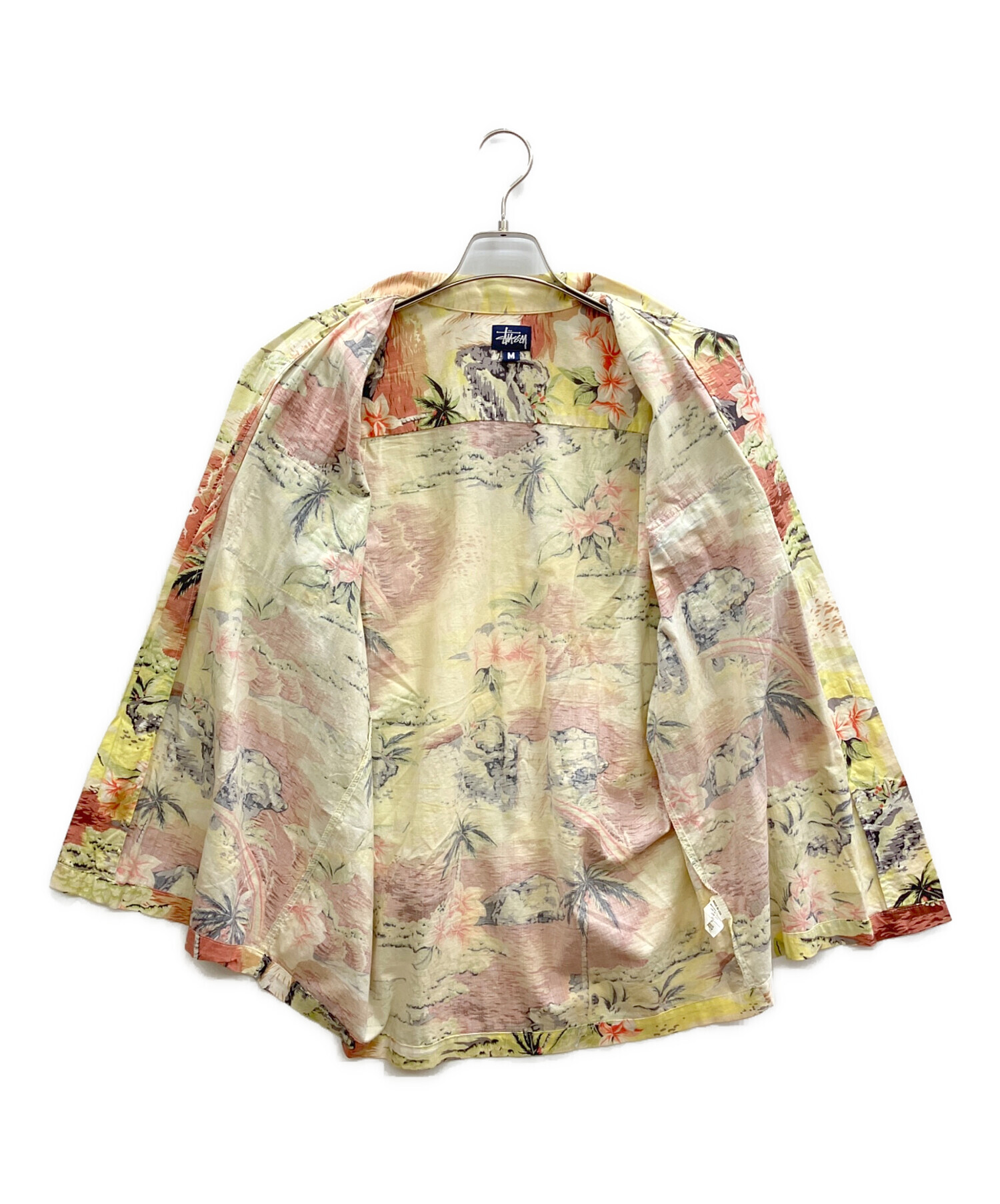 中古・古着通販】stussy (ステューシー) アロハシャツ イエロー サイズ