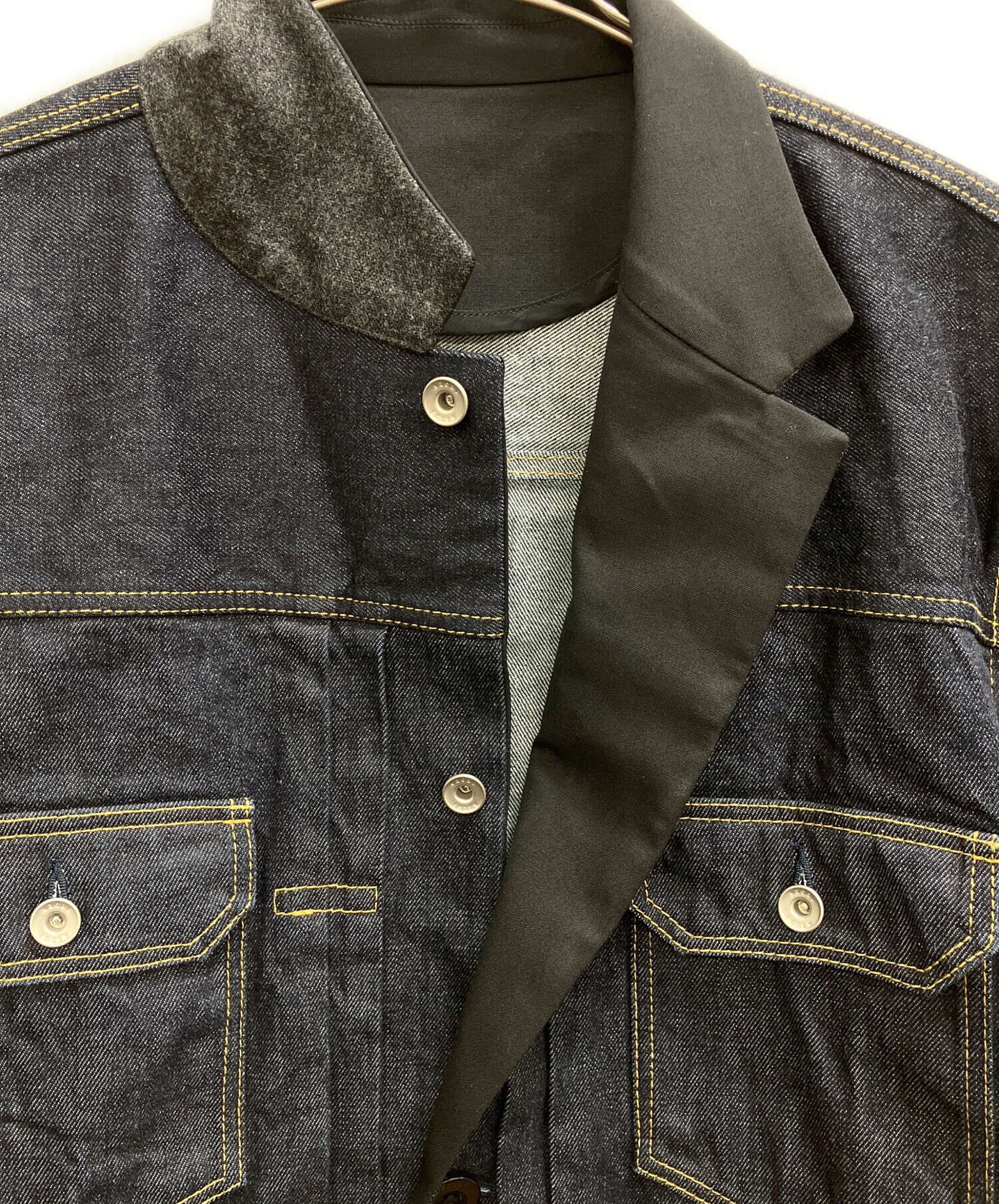 中古・古着通販】sacai (サカイ) スタンドカラーデニムジャケット
