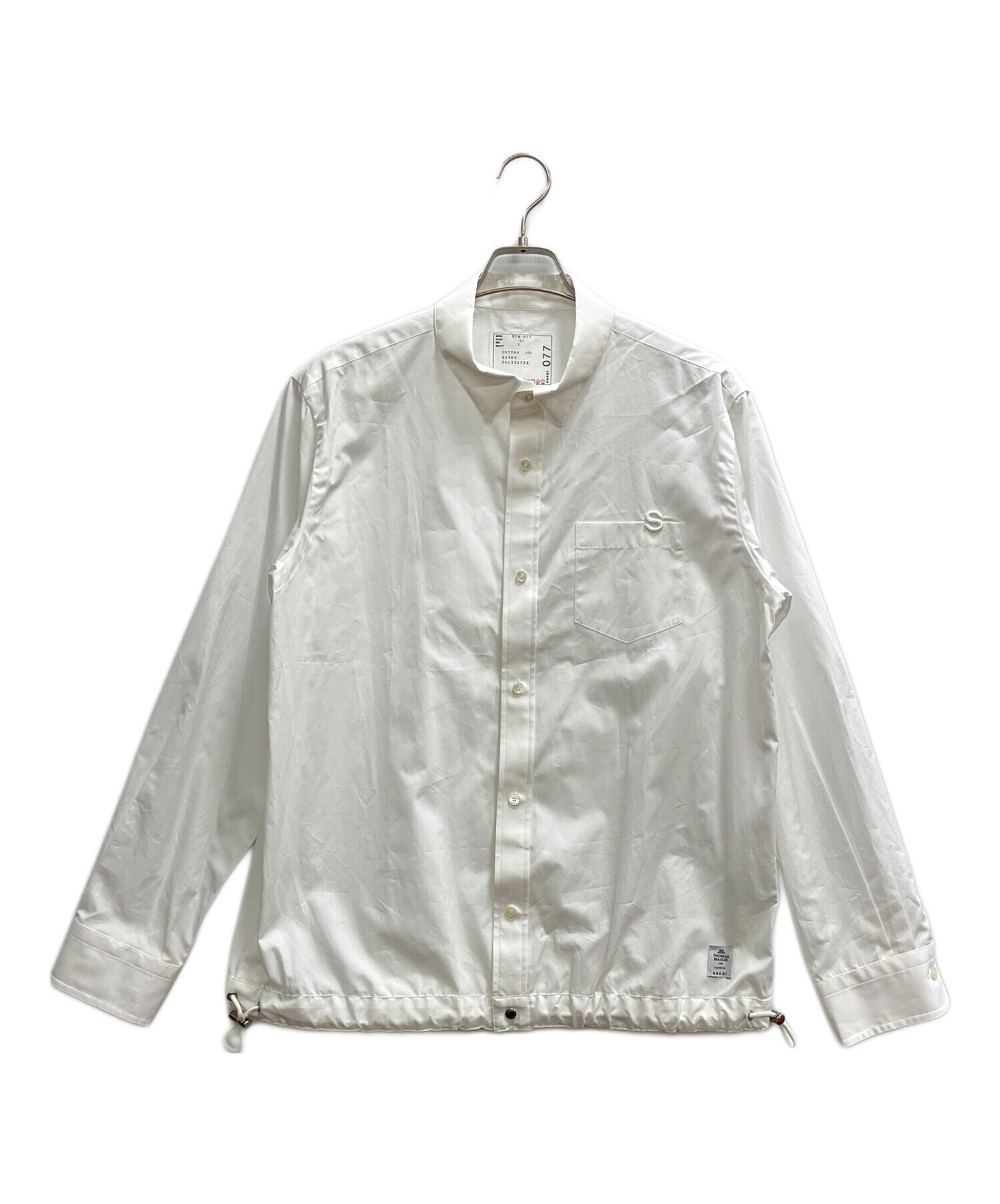 中古・古着通販】sacai (サカイ) Cotton Poplin Shirt ホワイト サイズ