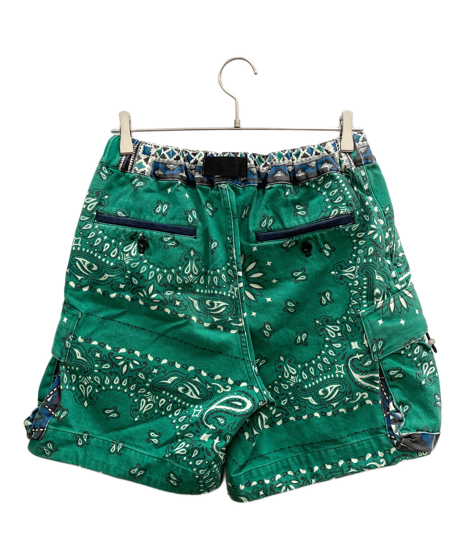 中古・古着通販】sacai (サカイ) Bandana Print Shorts グリーン