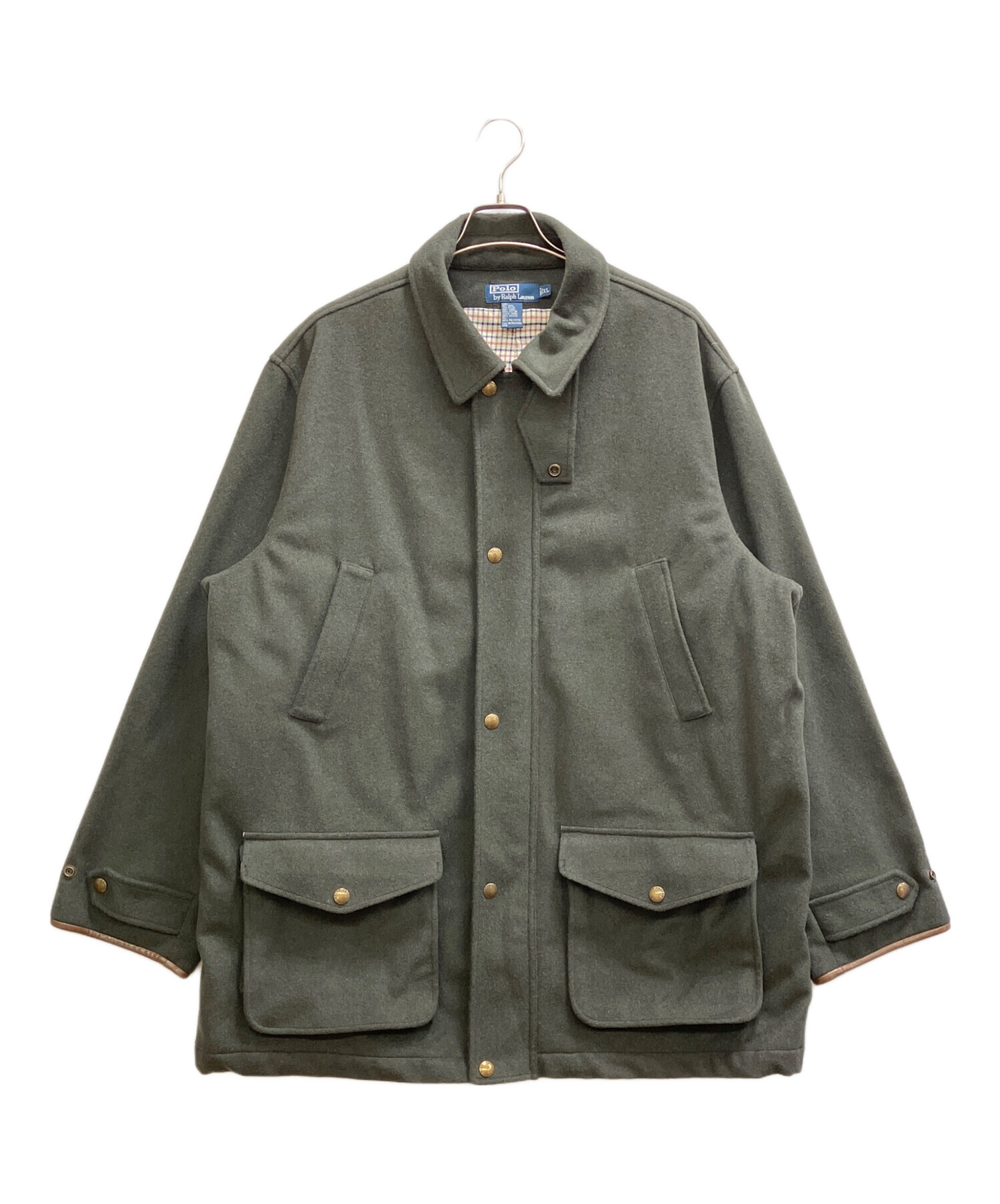 LAUREN ラルフローレン ハンティングジャケット XL 中古・古着通販】POLO RALPH LAUREN (ポロ・ラルフローレン) レザー