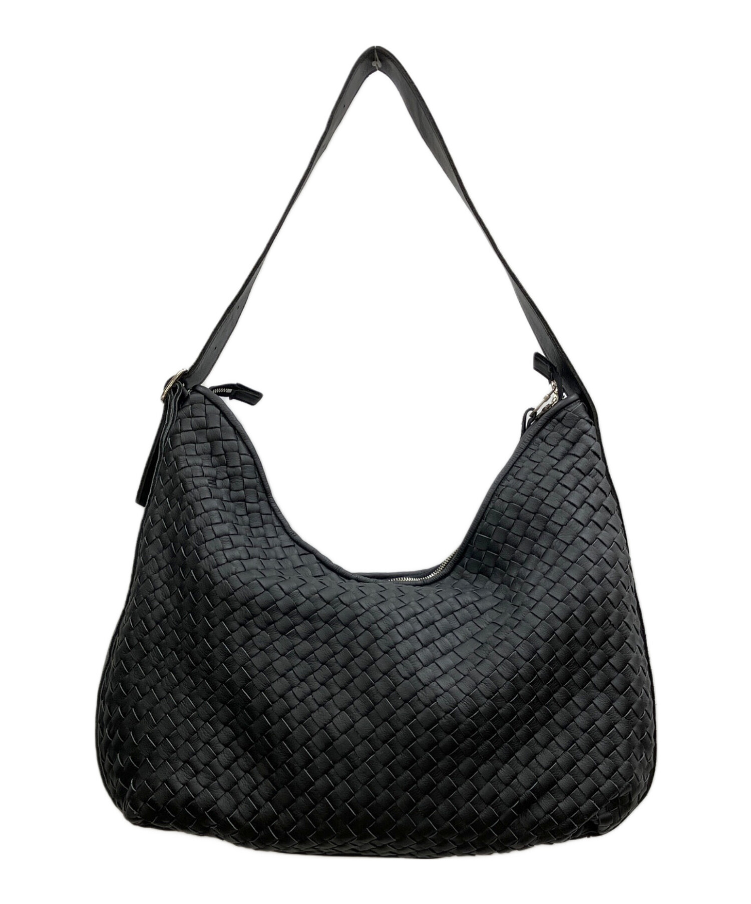 Llife COW LEATHER HOBO BAG 【新品•未使用】 中古・古着通販】Llife (ライフ) COW LEATHER MESH BAG ブラック