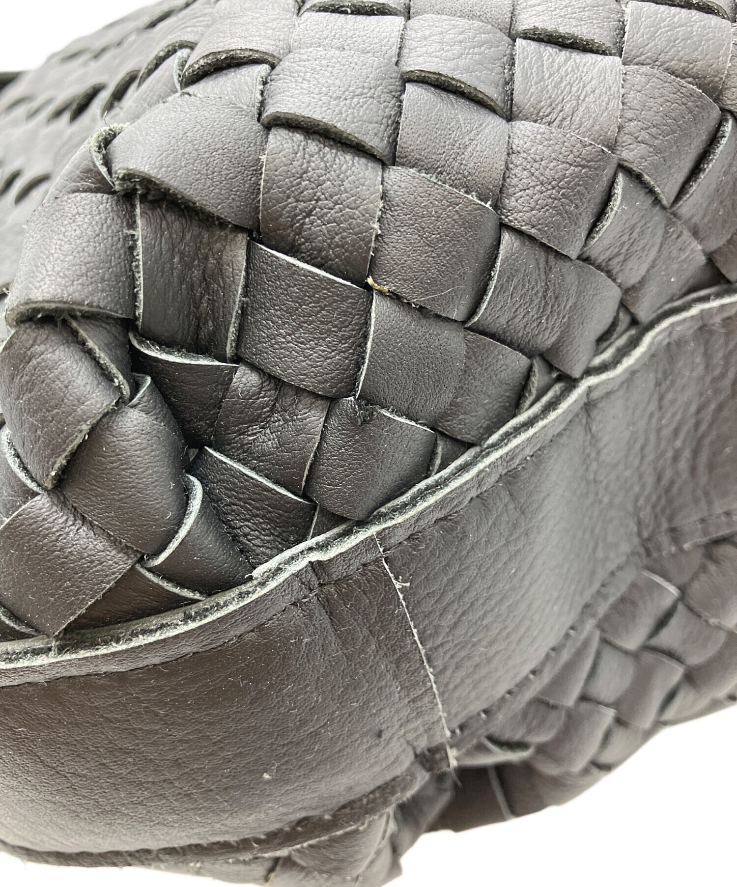 中古・古着通販】Llife (ライフ) COW LEATHER MESH BAG ブラック