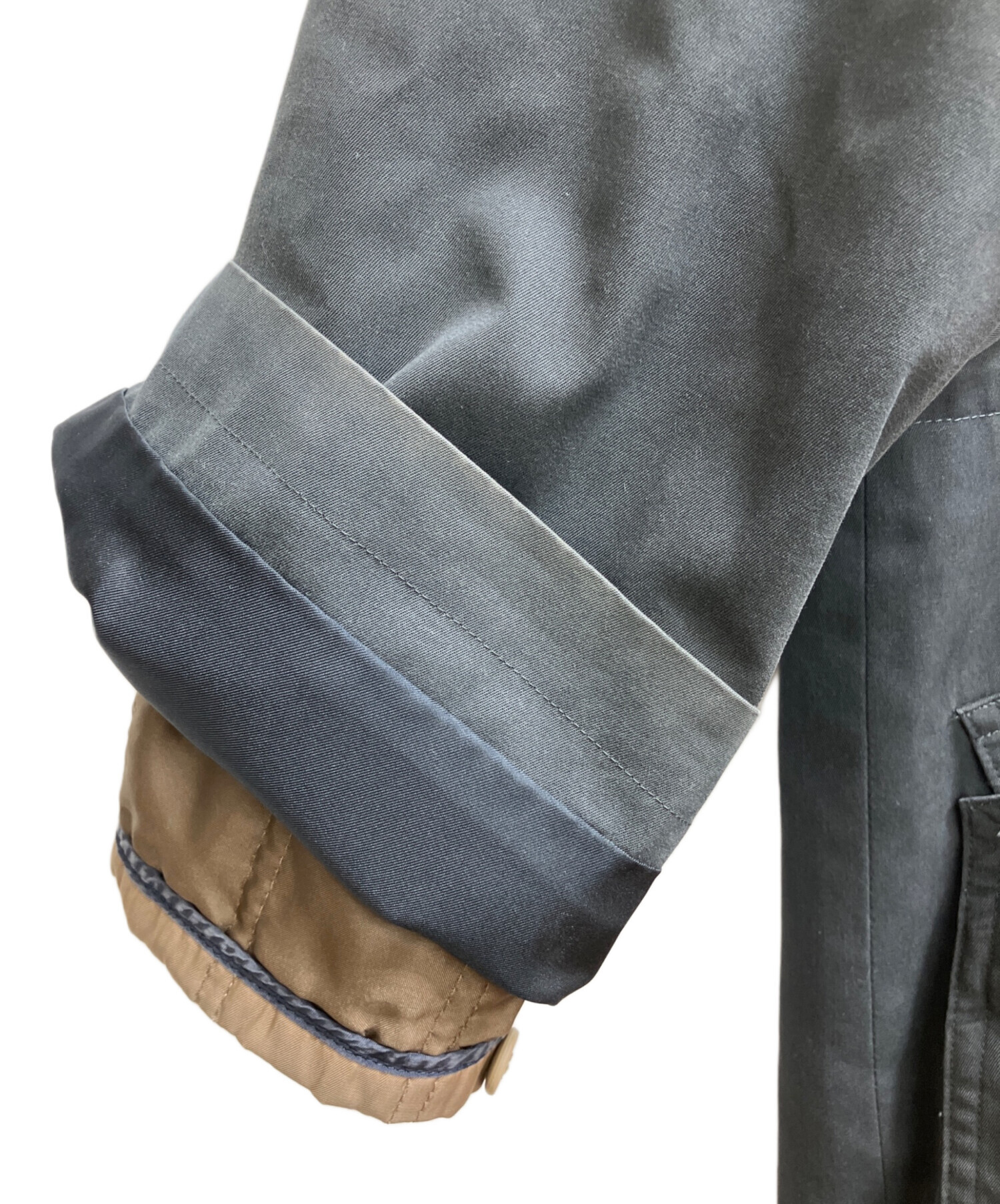 バーバリーズ ステンカラーコート ノバチェック ライナー グレー 2XL 日本製 中古・古着通販】Burberry's (バーバリーズ) ノバチェックライナー付き