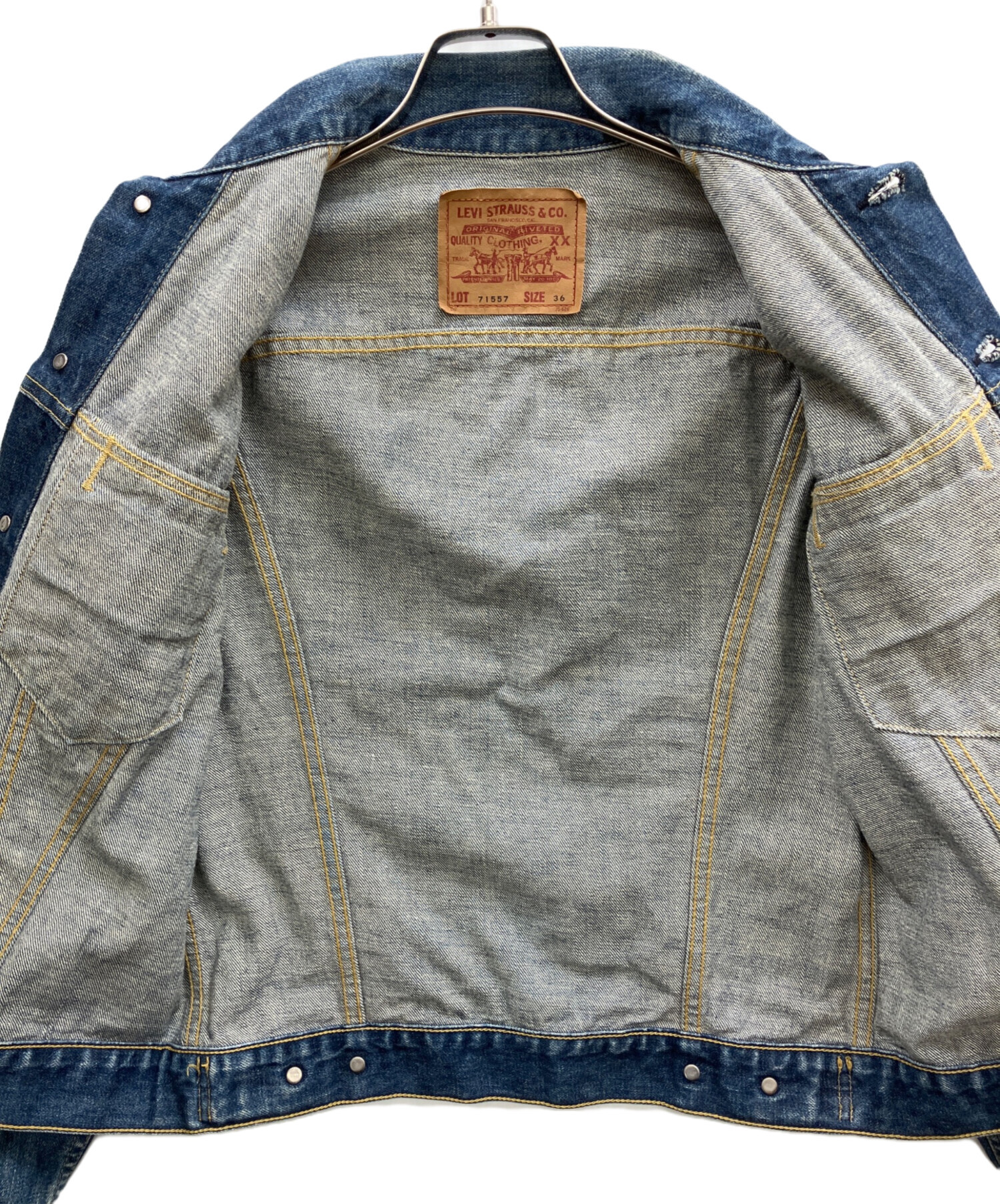 中古・古着通販】LEVI'S (リーバイス) 復刻3rdデニムジャケット ブルー