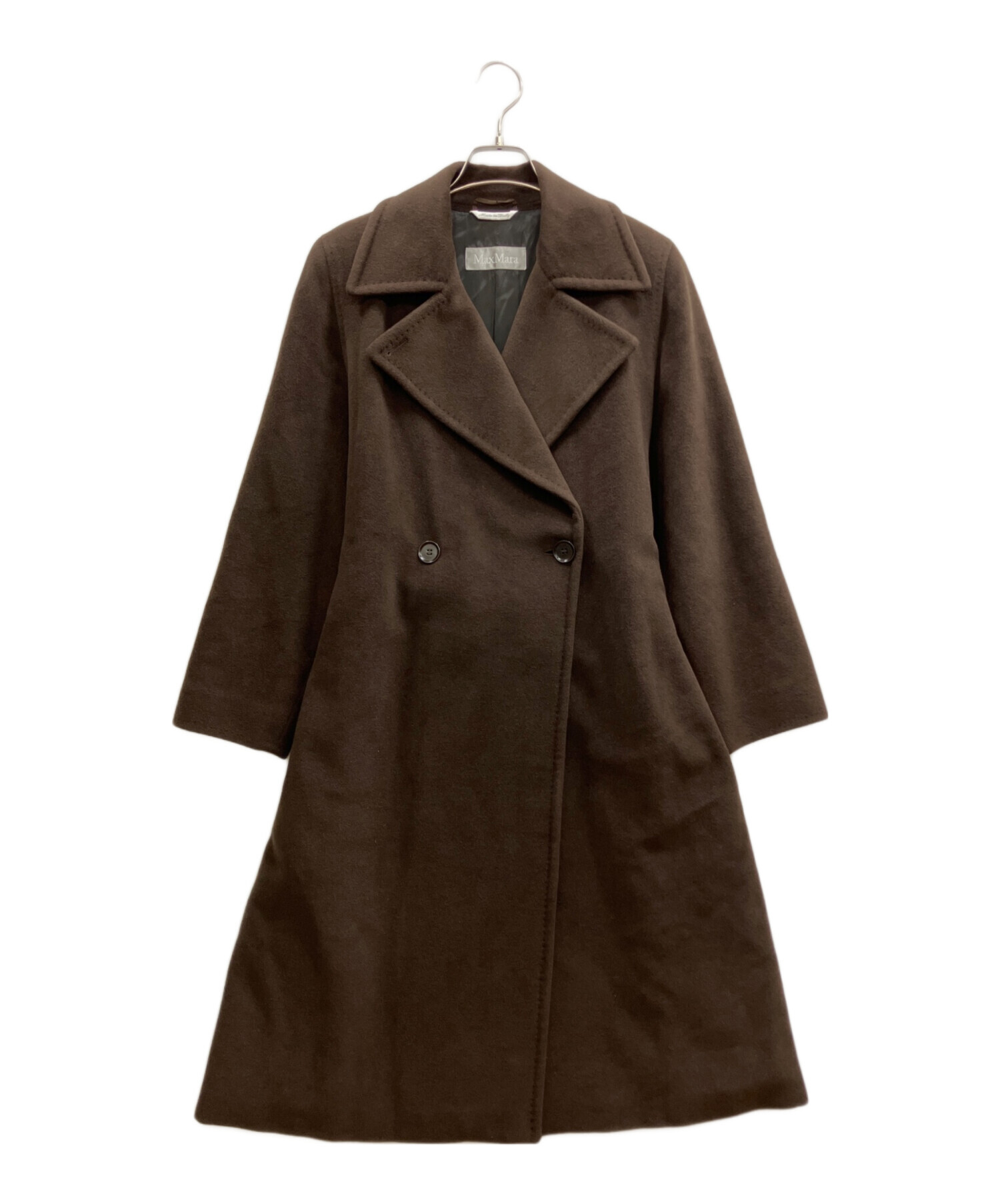 マックスマーラ　Max Mara レザー　トレンチコート　革　ダークブラウン 中古・古着通販】MaxMara (マックスマーラ) ウールアンゴラトレンチ