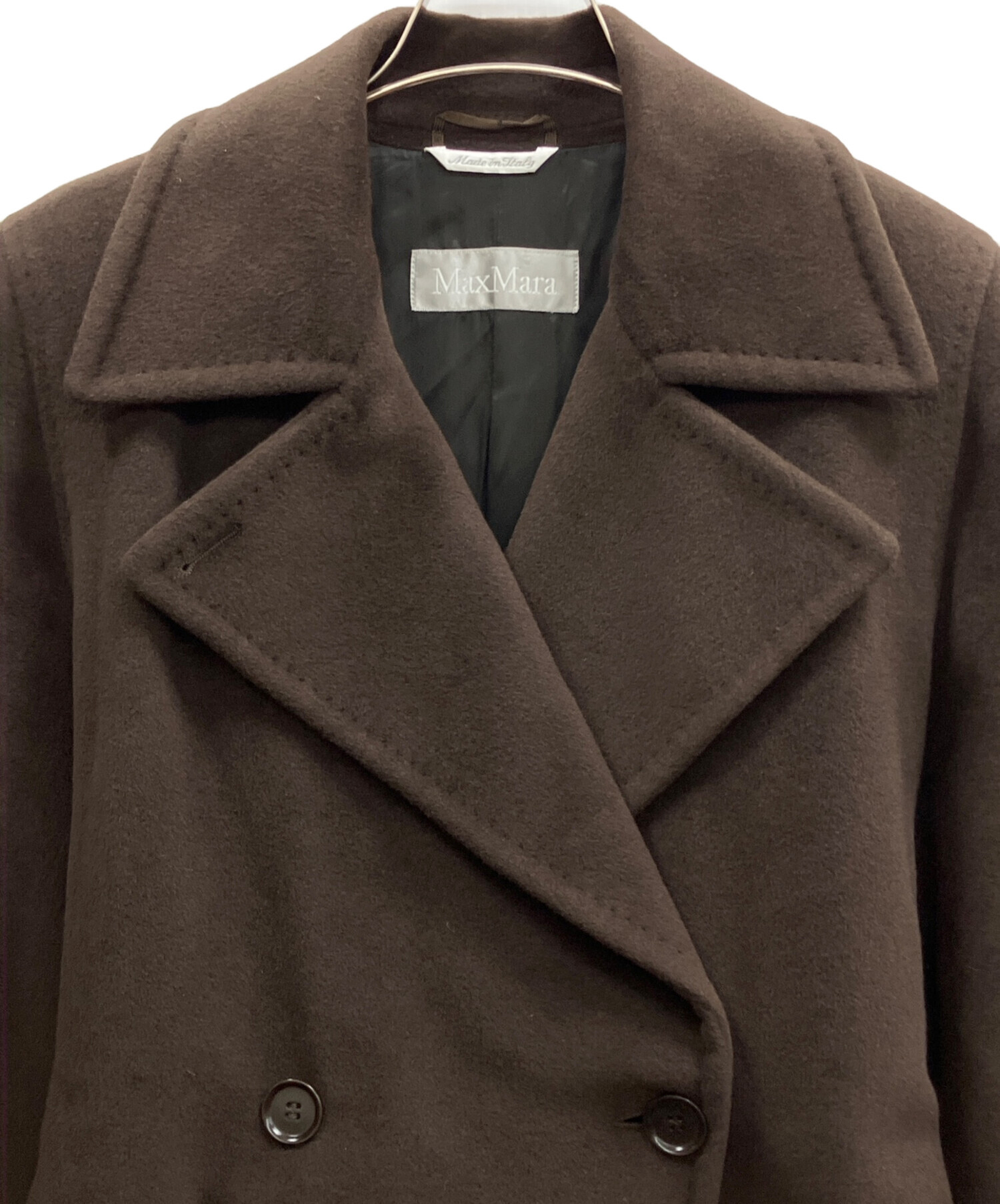 中古・古着通販】MaxMara (マックスマーラ) ウールアンゴラトレンチ 