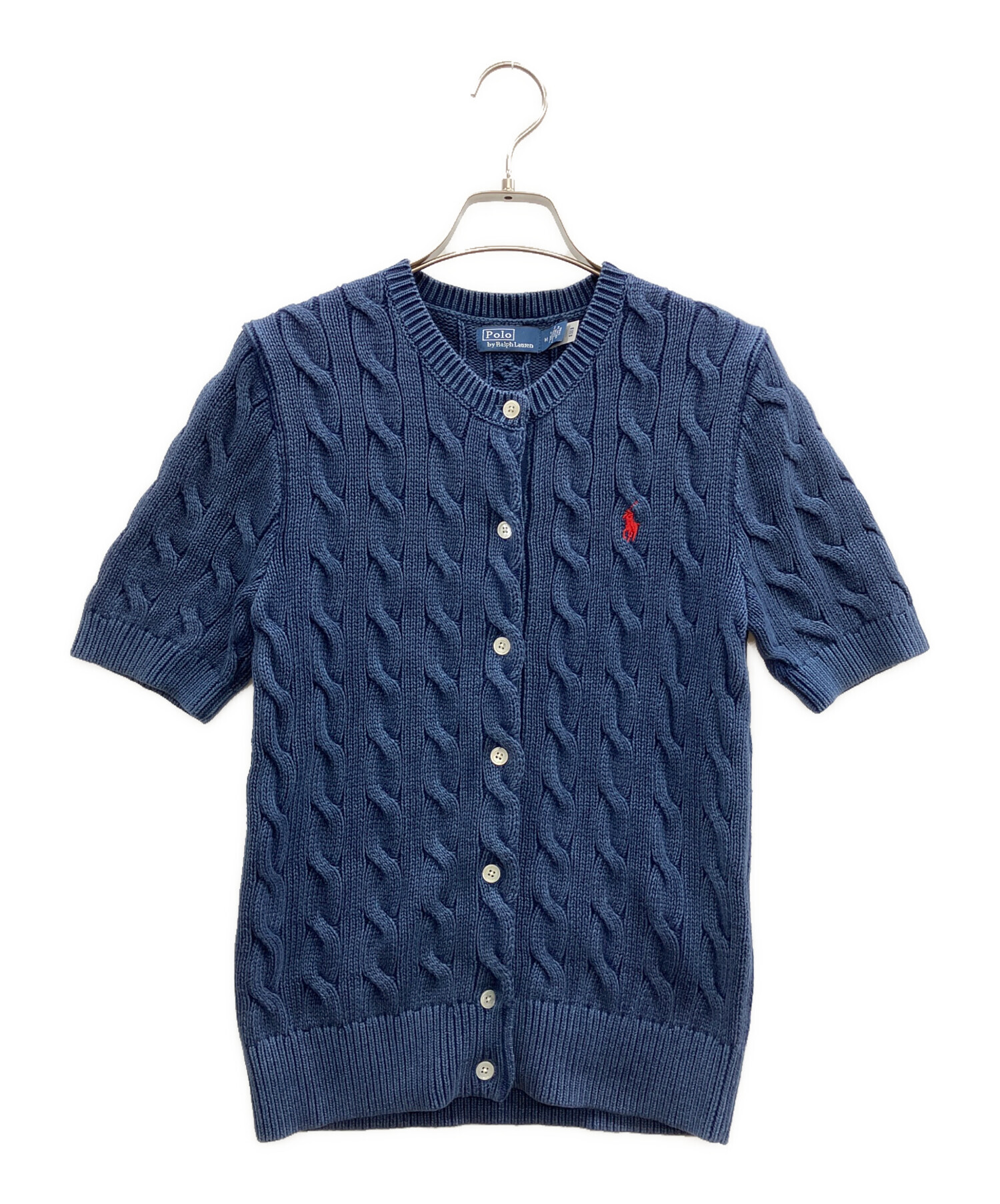 Polo Ralph Lauren ネイビー カーディガン XXL 中古・古着通販】POLO RALPH LAUREN (ポロ・ラルフローレン) 半袖