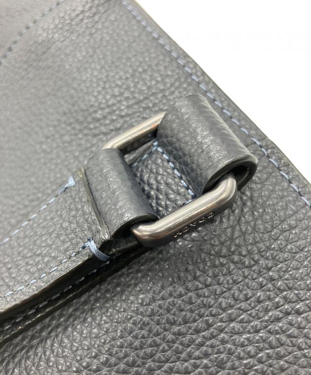 中古・古着通販】COACH (コーチ) ダブルハンドルトートバッグ ネイビー