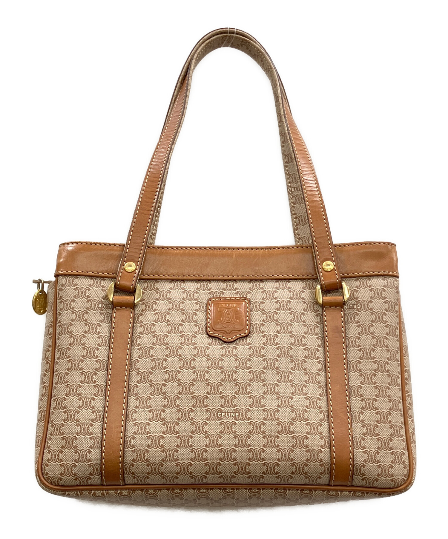 中古・古着通販】CELINE (セリーヌ) マカダム柄レザー×PVCトートバッグ