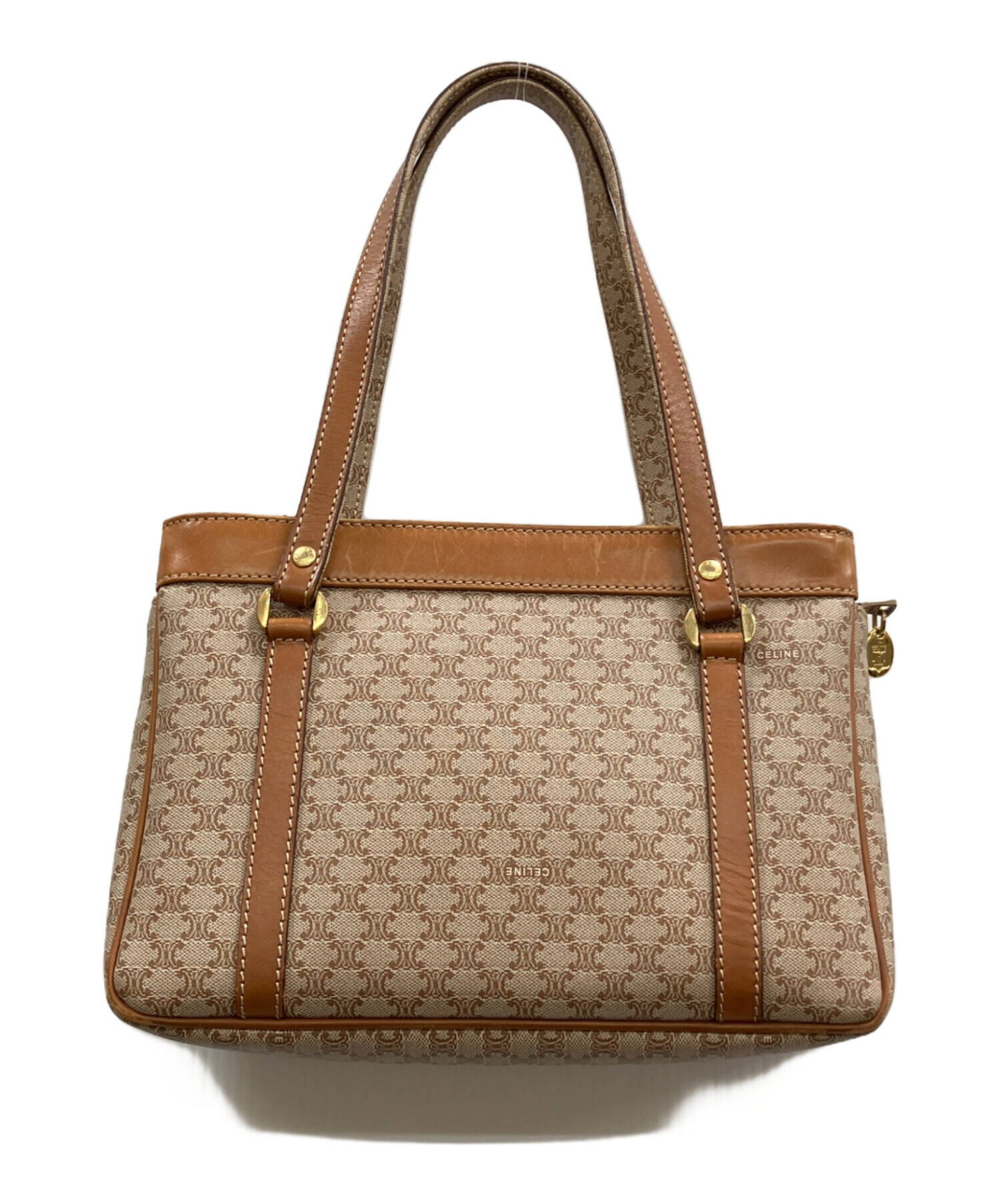 中古・古着通販】CELINE (セリーヌ) マカダム柄レザー×PVCトートバッグ