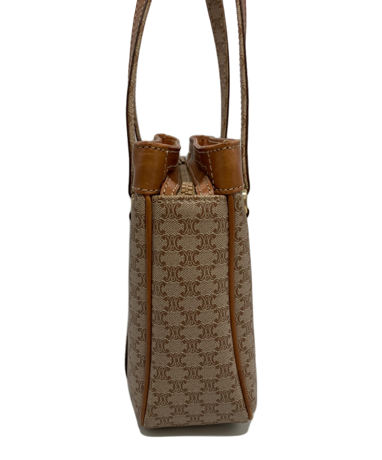 中古・古着通販】CELINE (セリーヌ) マカダム柄レザー×PVCトートバッグ