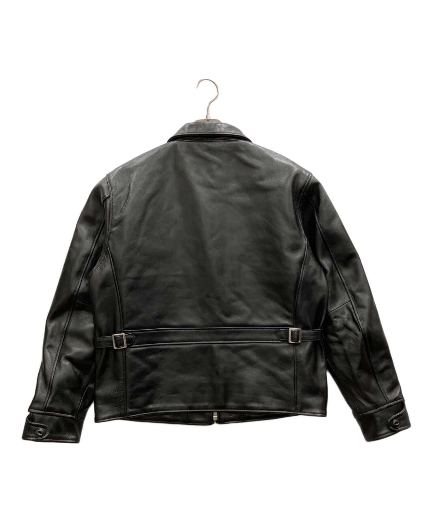 中古 SCHOTT LEATHER TRACKER JACKET 中古・古着通販】Schott (ショット) LEATHER TRACKER JACKET ブラック