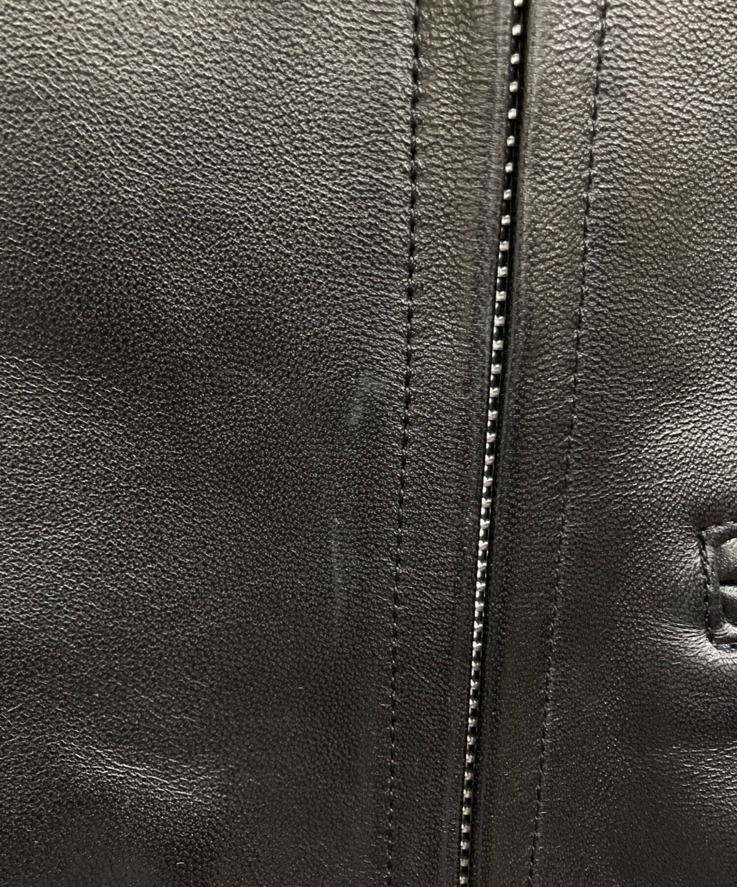 中古・古着通販】Schott (ショット) LEATHER TRACKER JACKET ブラック