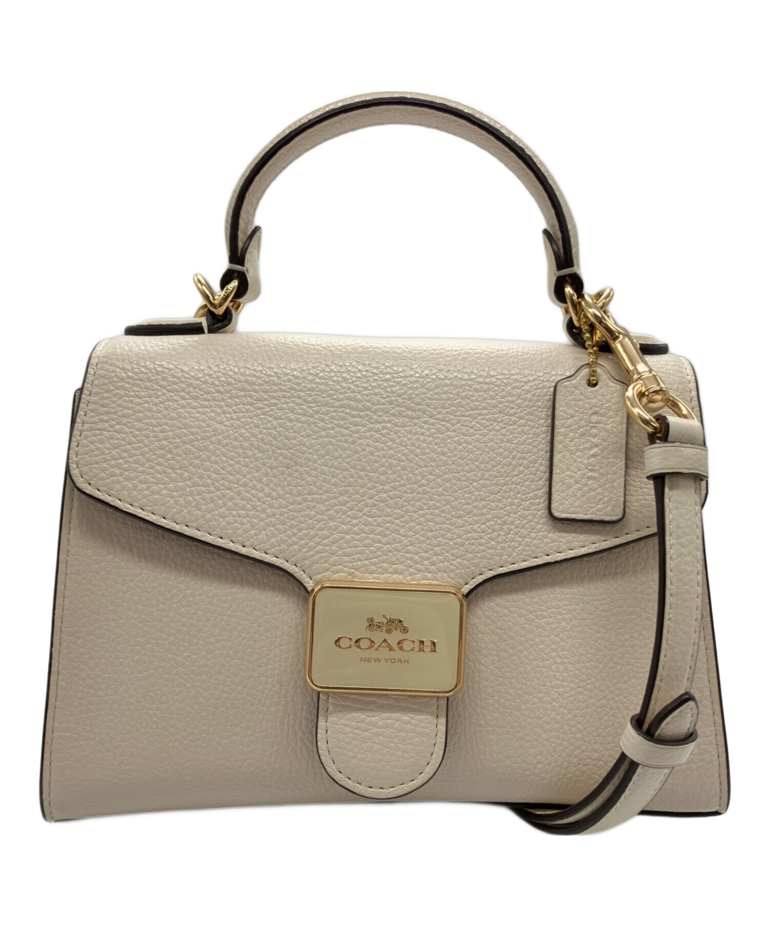 中古・古着通販】COACH (コーチ) ペッパーサッチェル アイボリー