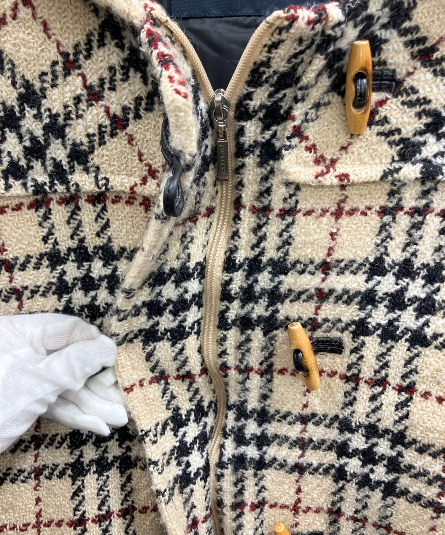 バーバリー ロンドン BURBERRY ウール ツイード チェック総柄 コート 中古・古着通販】BURBERRY LONDON (バーバリーロンドン) ノヴァ
