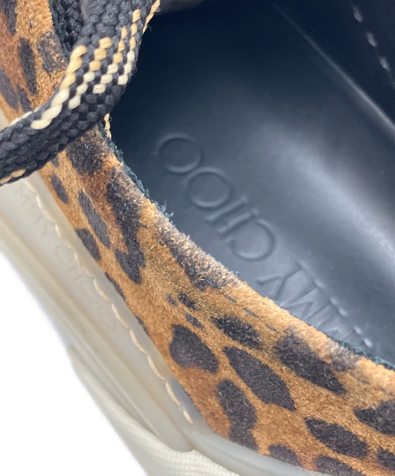 値下げ☆美品！ジミーチュウ　JIMMMY CHOOヒョウ柄　レオパードスニーカー 中古・古着通販】JIMMY CHOO (ジミーチュウ) レオパード柄ローカット