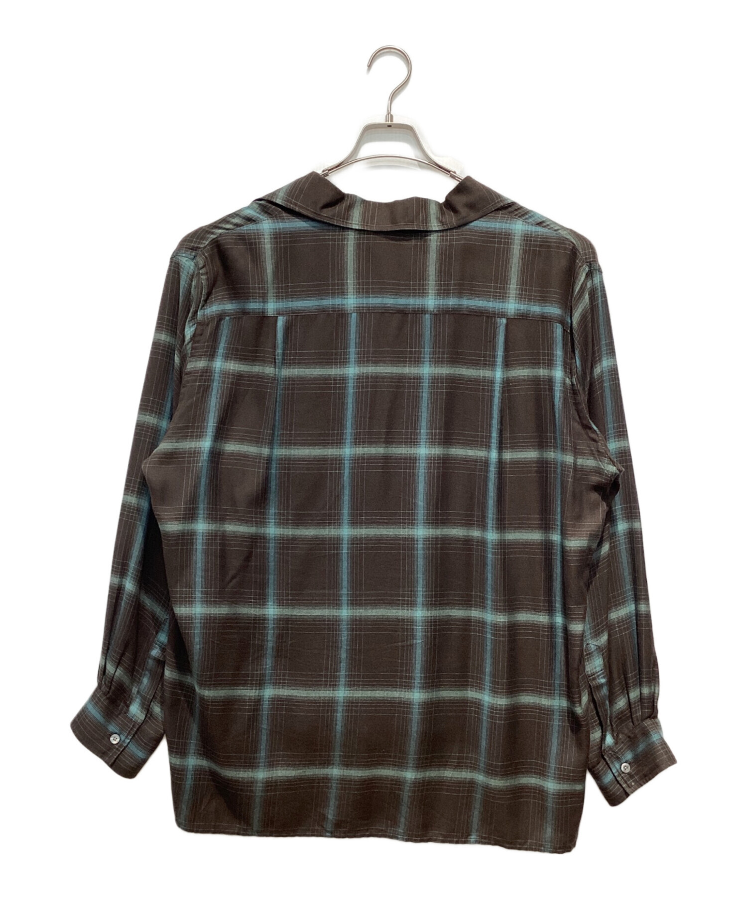 中古・古着通販】YOKE (ヨーク) Ombre Plaid Wpocket Shirt ブラウン