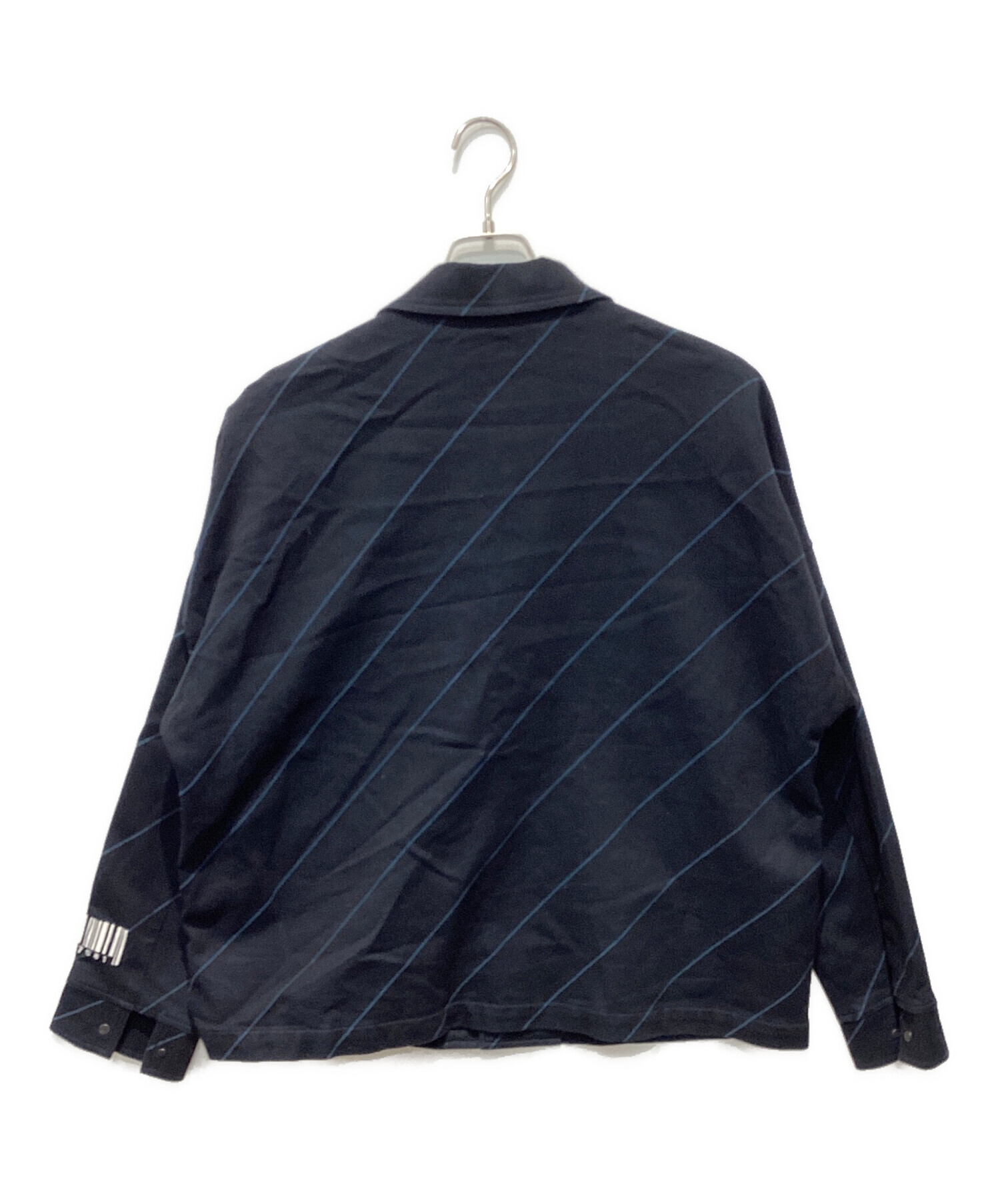 【美品】SHAREEF（シャリーフ） スウェードブルゾン　ブルー 中古・古着通販】SHAREEF (シャリーフ) BIAS LINE SHORT BLOUSON