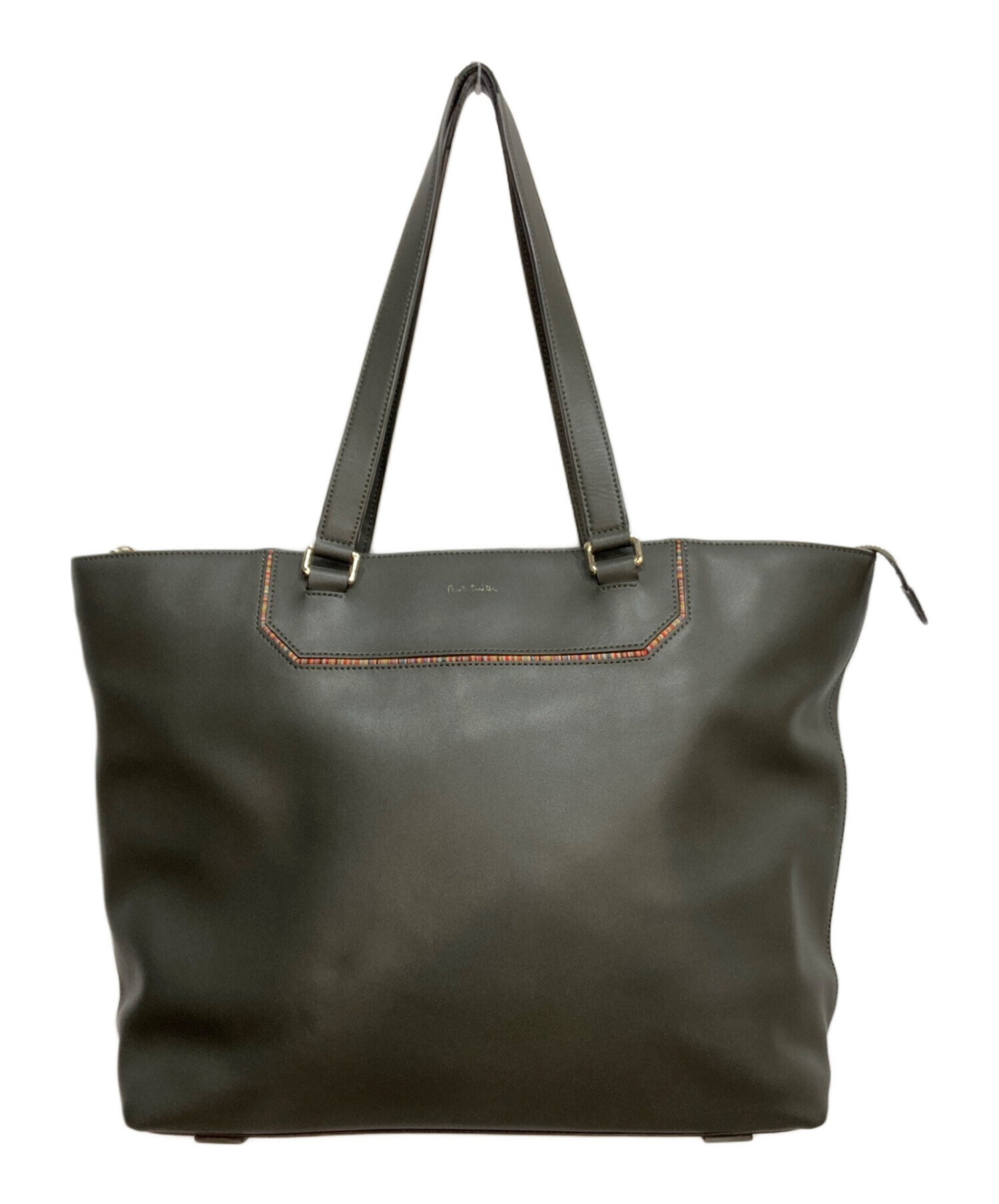 中古・古着通販】PAUL SMITH (ポールスミス) トートバッグ オリーブ 