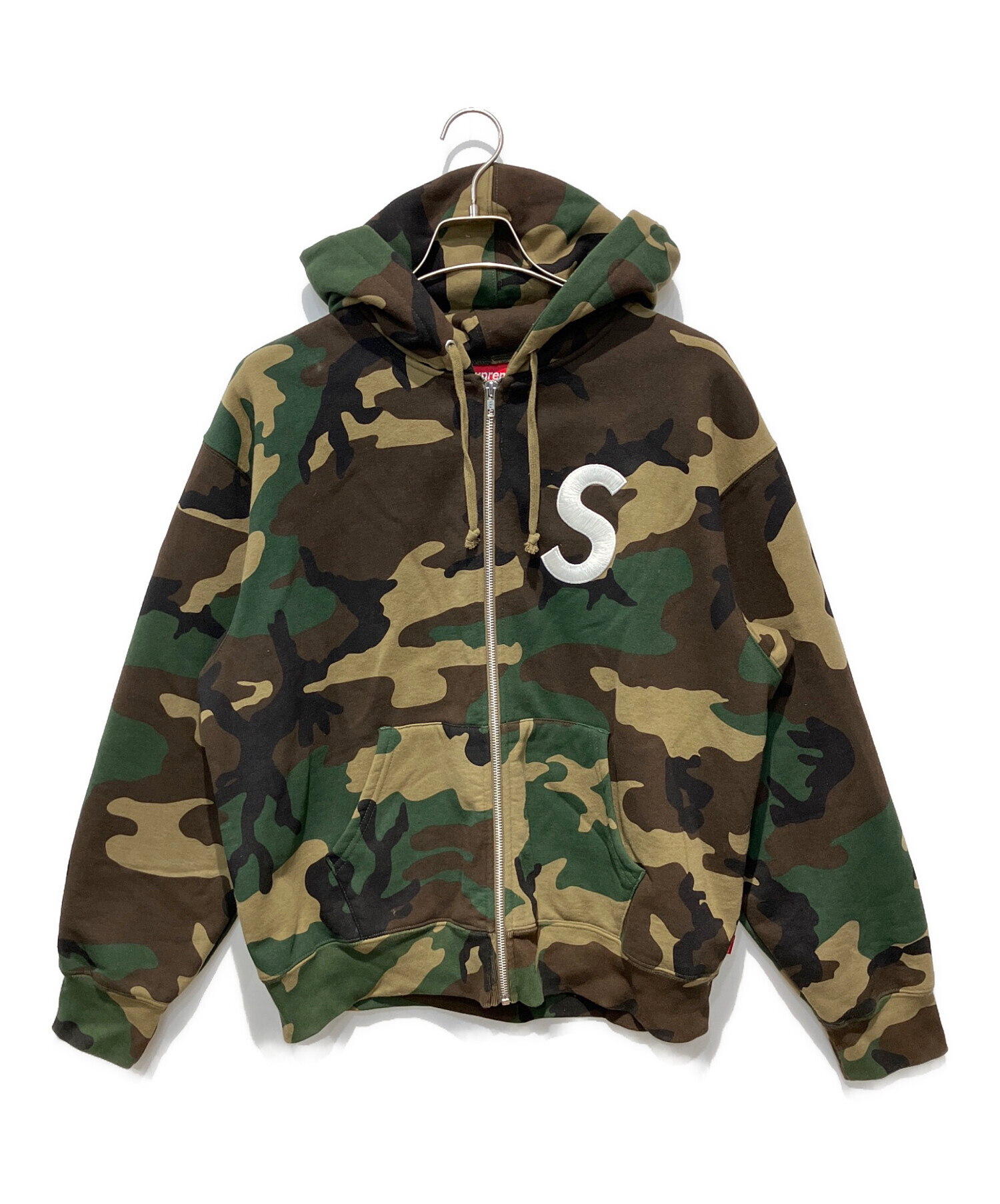 円堂守着用　supreme リバーシブルジップパーカー　sサイズ　迷彩　短丈 中古・古着通販】SUPREME (シュプリーム) S Logo Zip Up Hooded