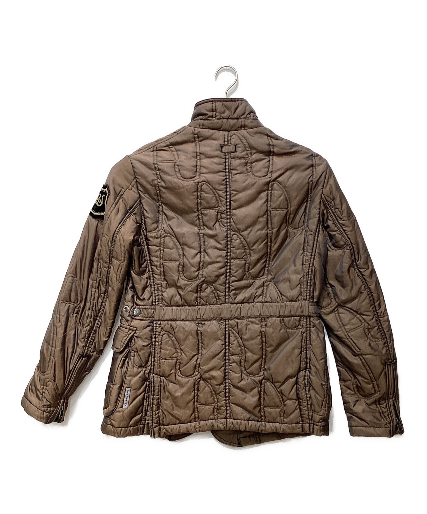 ARMANI JEANS キルティング レザージャケット 中古・古着通販】ARMANI JEANS (アルマーニジーンズ) ハイネック