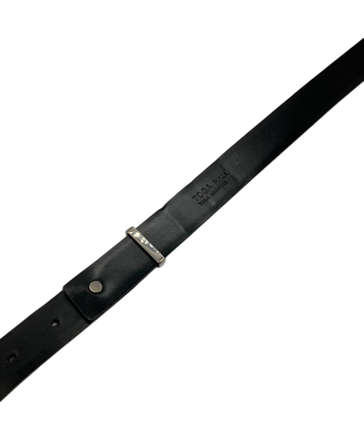 TOGA PULLA メタルレザーベルト 中古・古着通販】TOGA PULLA (トーガ プルラ) メタルレザーベルト