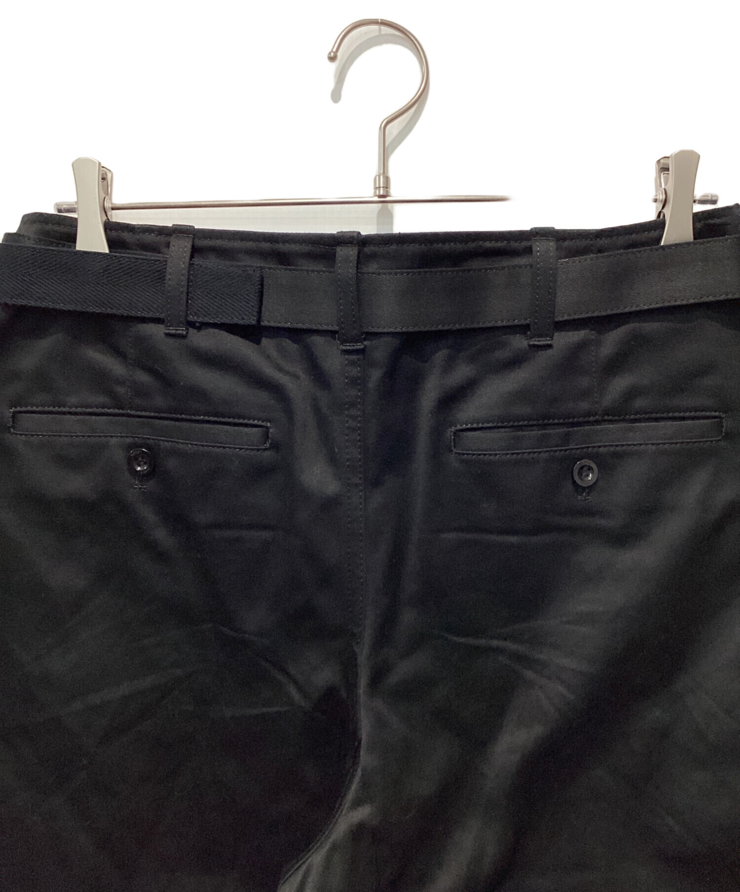 中古・古着通販】sacai (サカイ) Cotton Chino Pants ブラック サイズ