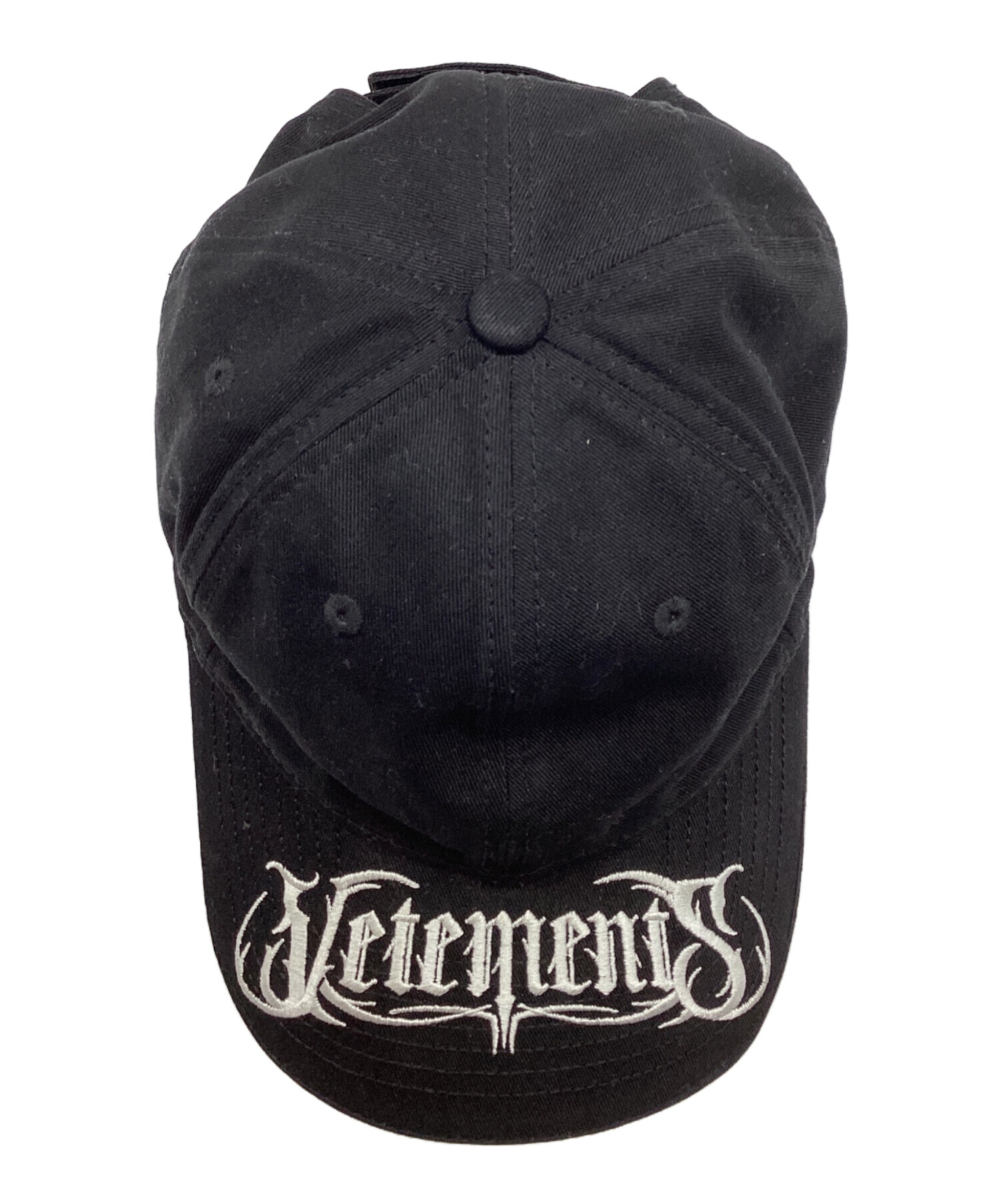 中古・古着通販】VETEMENTS (ヴェトモン) Metal Logo Cap ブラック