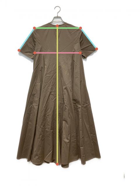 セオリーリュクス ベージュ 半袖 ワンピース38 中古・古着通販】theory luxe (セオリーリュクス) 半袖ワンピース