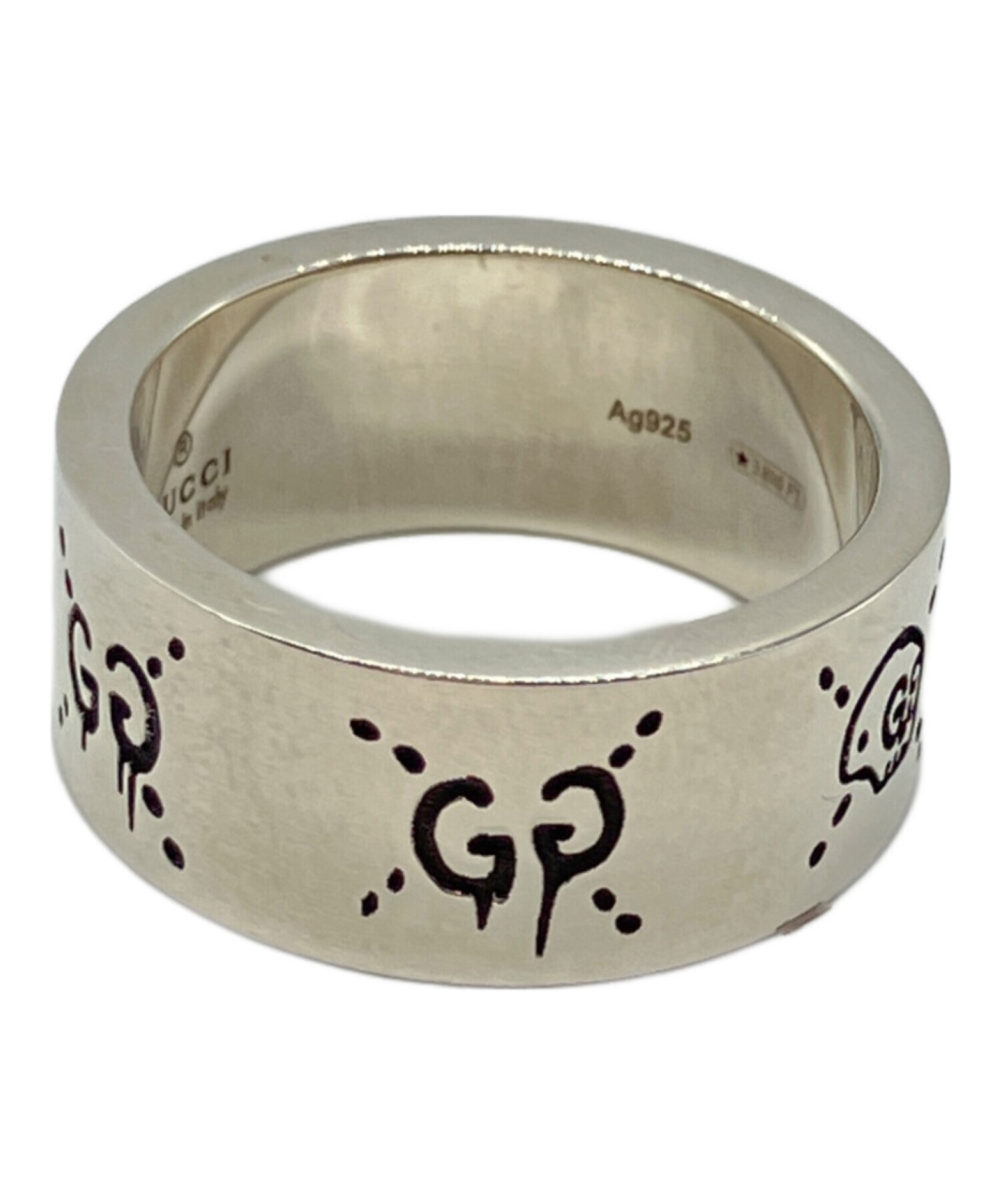 GUCCI グッチ SV925 ゴーストリング サイズ12 シルバー GG 指輪 中古・古着通販】GUCCI (グッチ) GGゴーストリング シルバー サイズ:18