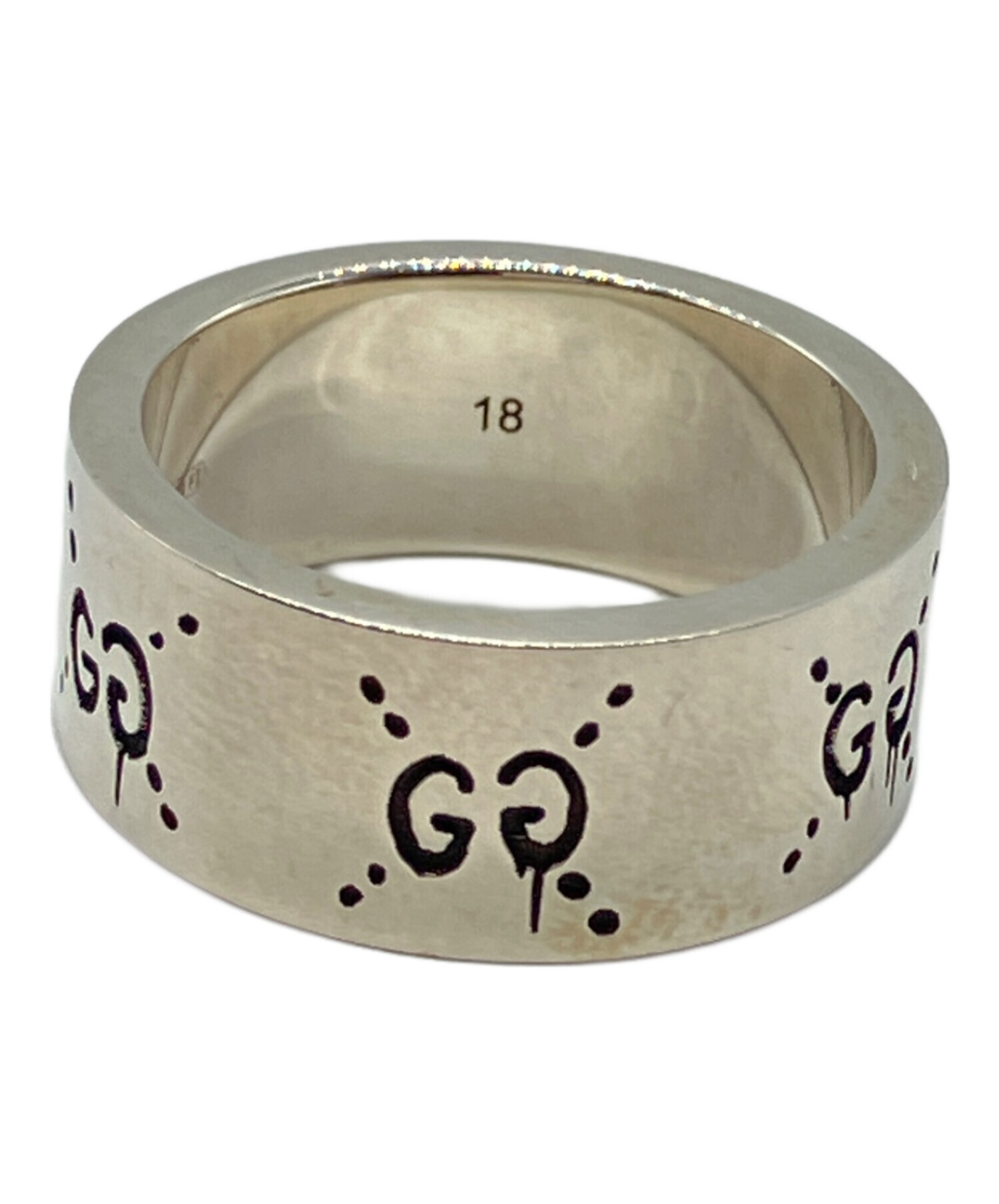 中古・古着通販】GUCCI (グッチ) GGゴーストリング シルバー サイズ:18