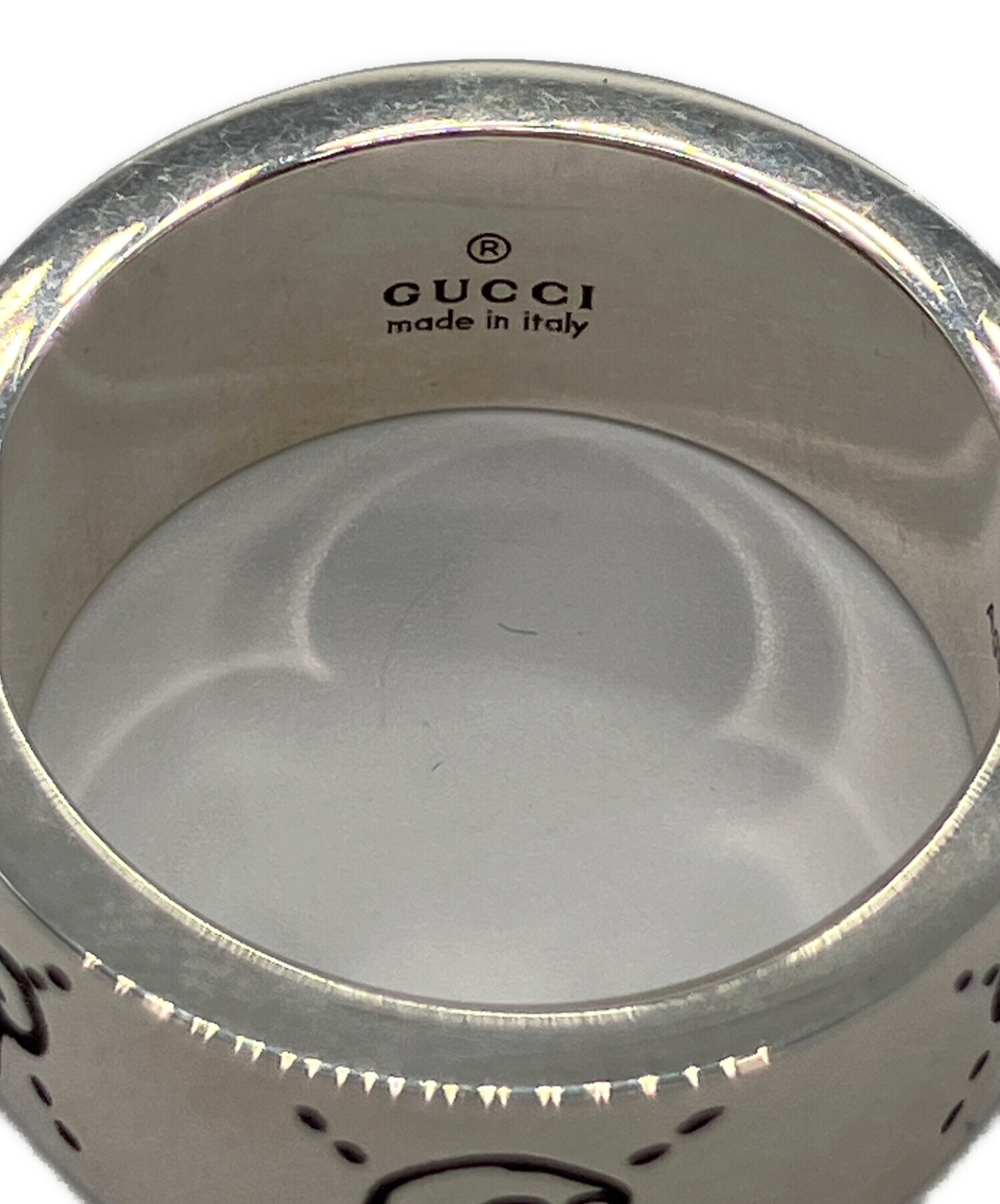 中古・古着通販】GUCCI (グッチ) GGゴーストリング シルバー サイズ:18