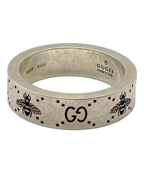 中古・古着通販】GUCCI (グッチ) GG＆ビー モチーフリング シルバー