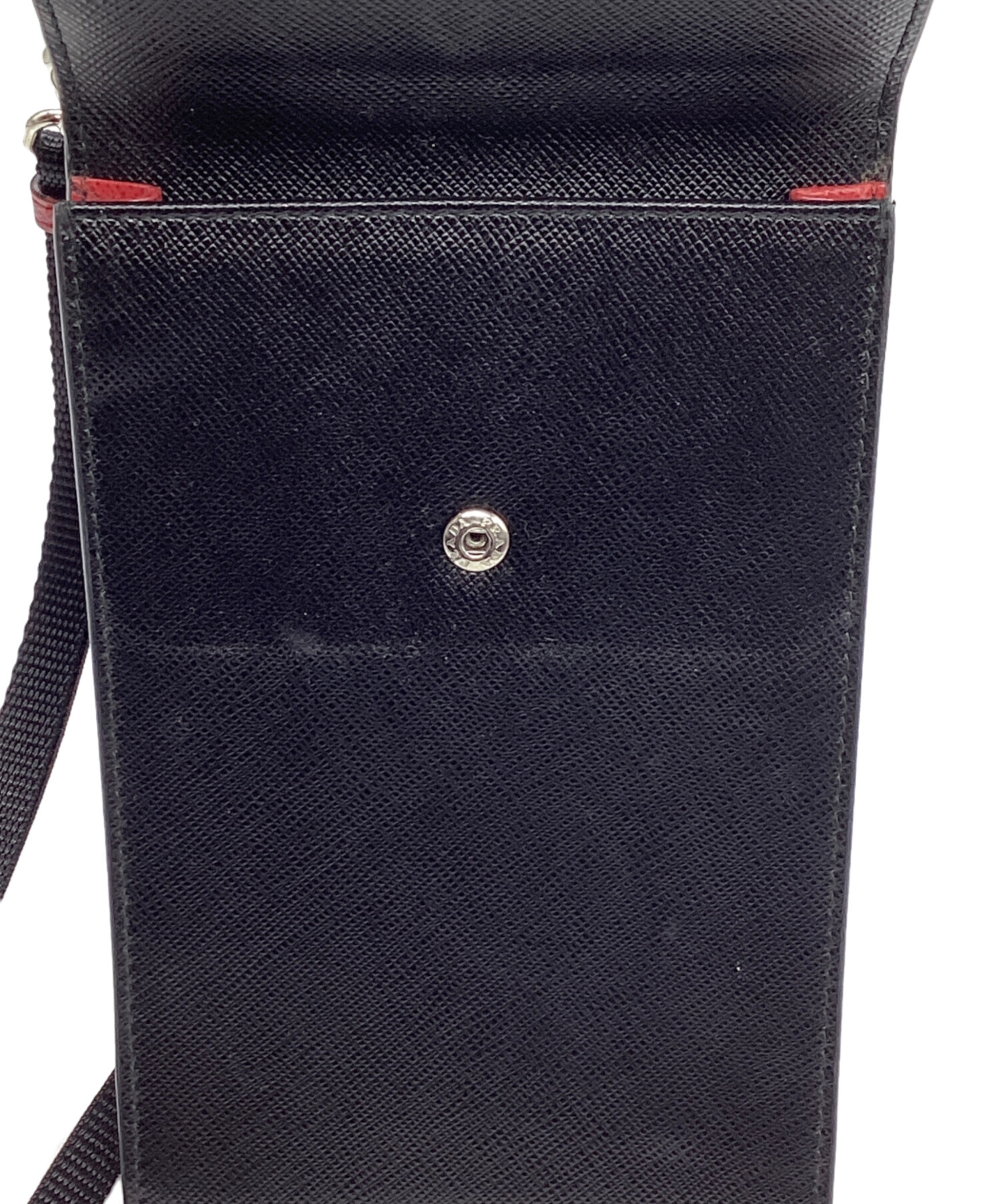 中古・古着通販】PRADA (プラダ) サフィアーノマルチケース ブラック