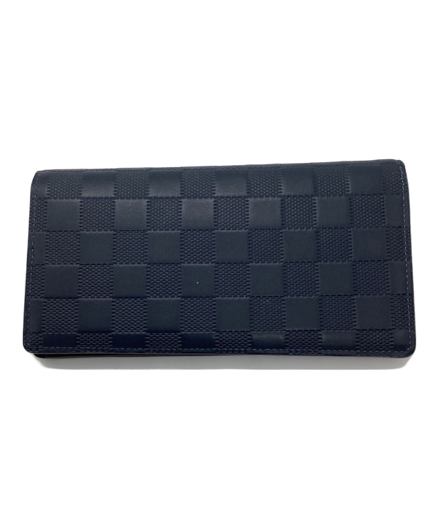 LOUIS VUITTON ルイ ヴィトン ポルトフォイユ・ブラザ　ネイビー 中古・古着通販】LOUIS VUITTON (ルイ ヴィトン) ポルトフォイユ