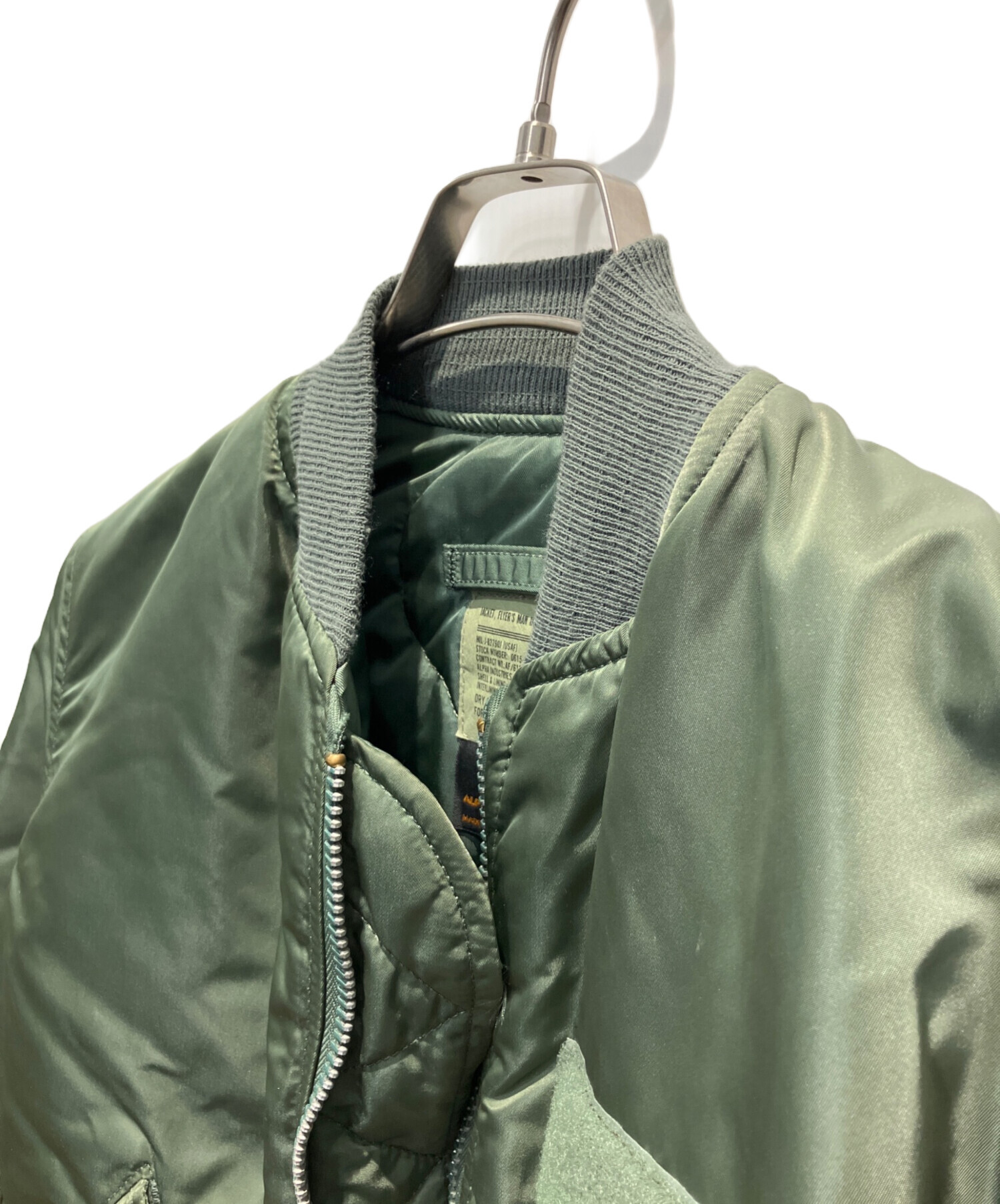中古・古着通販】ALPHA (アルファ) MA-1 フライトジャケット オリーブ