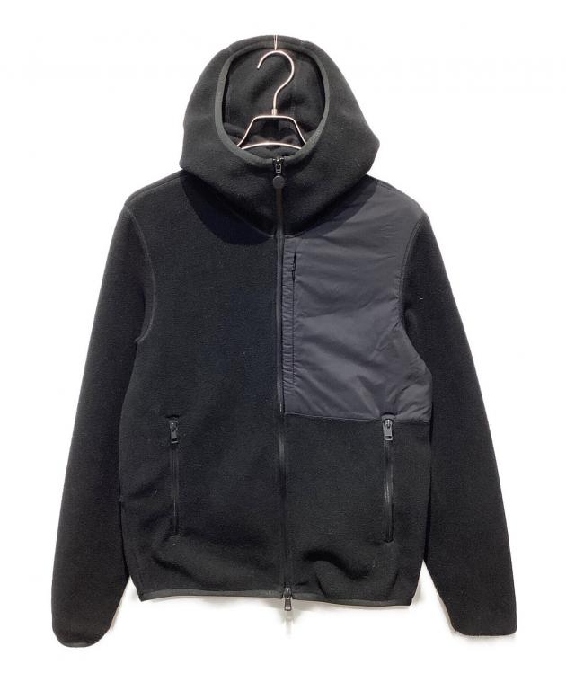 Moncler ブラック フード付き切り替え マグリア 中古・古着通販】MONCLER (モンクレール) MAGLIA CARDIGAN ブラック